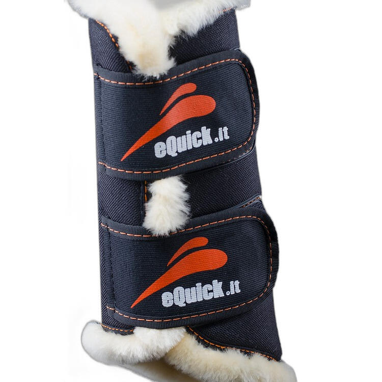 Przednie Ochraniacze dla koni eQuick Etraining fluffy
