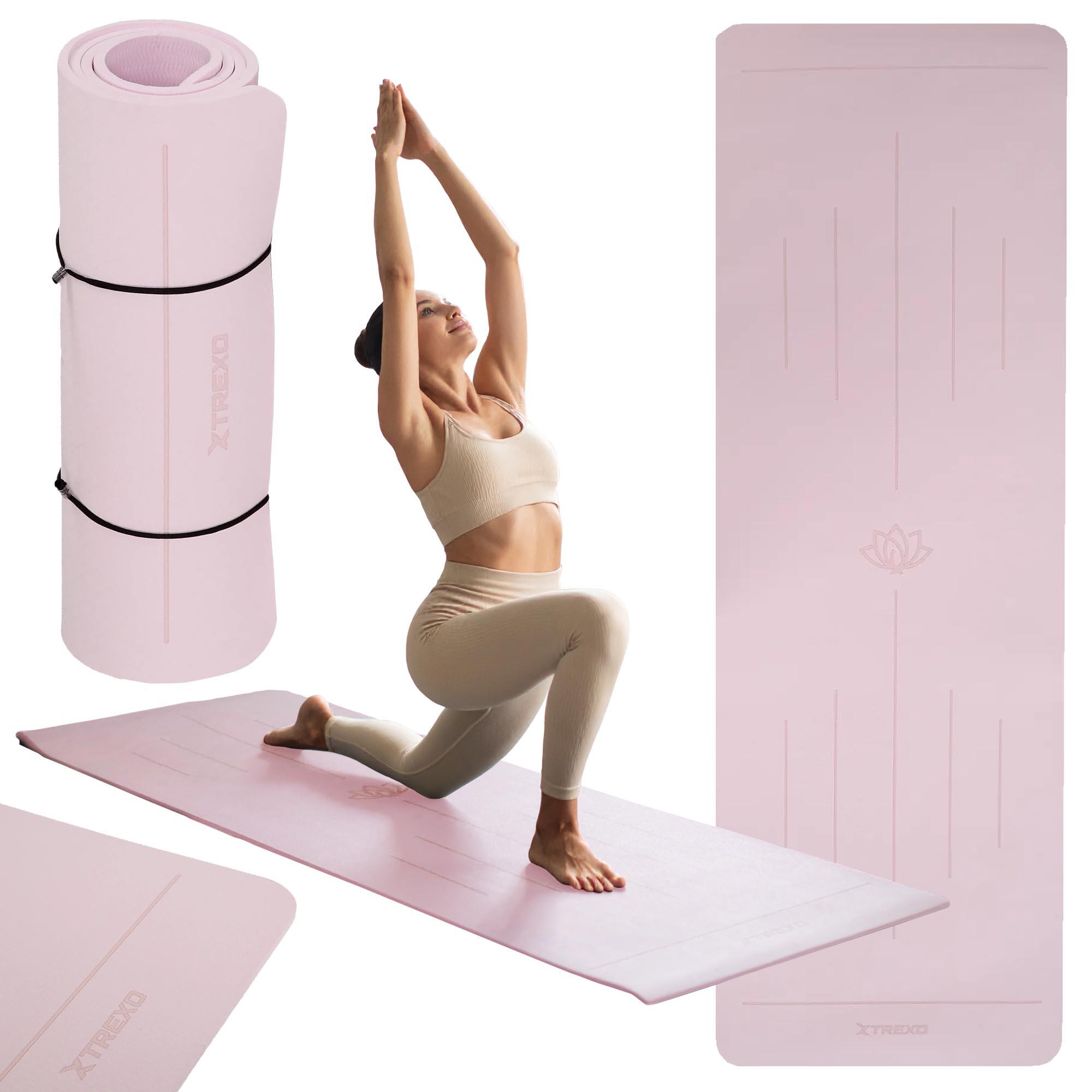 Mata XTREXO do ćwiczeń i jogi antypoślizgowa 6mm