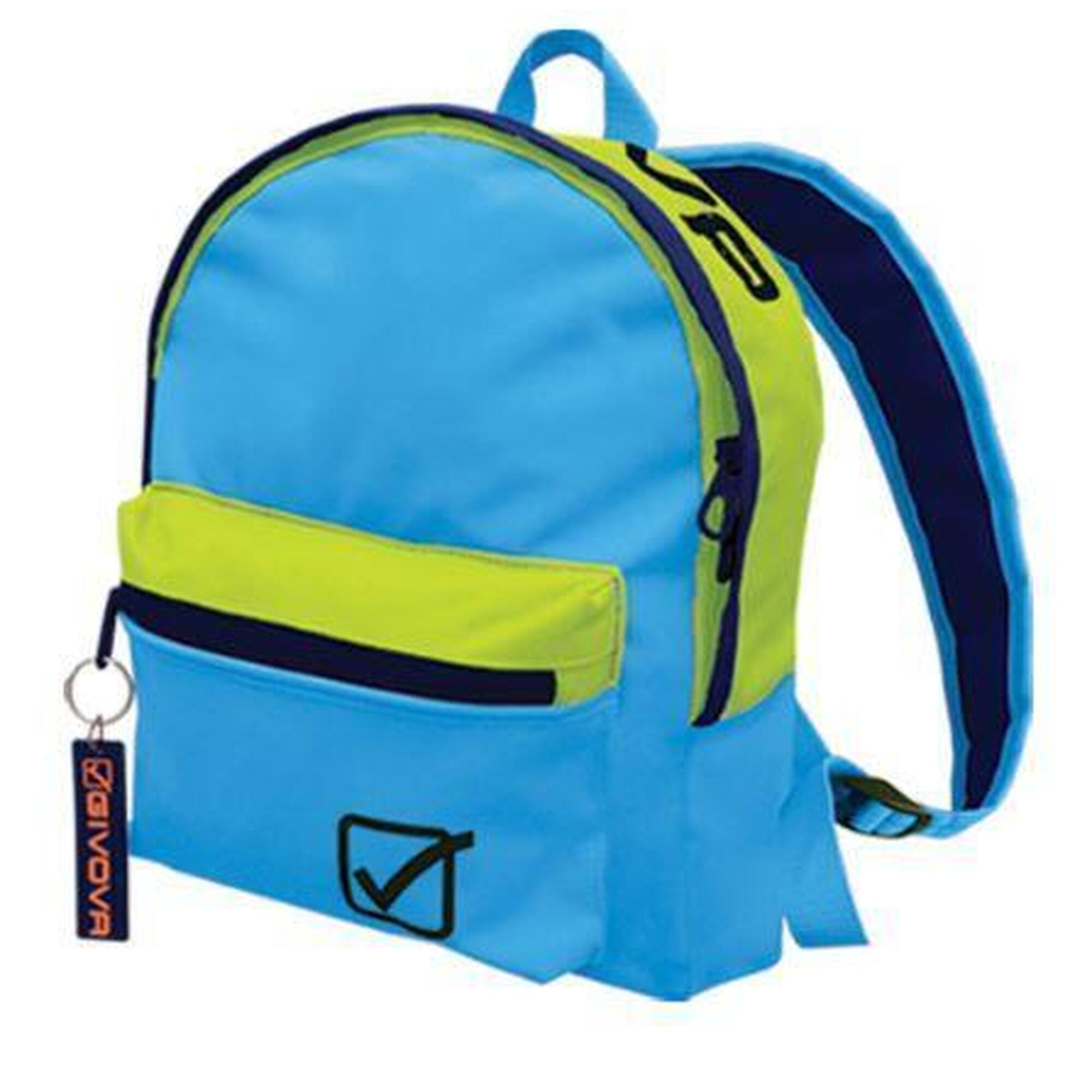 Stylowy Givova plecak uniwersytecki w kolorze turkusowym i fluo