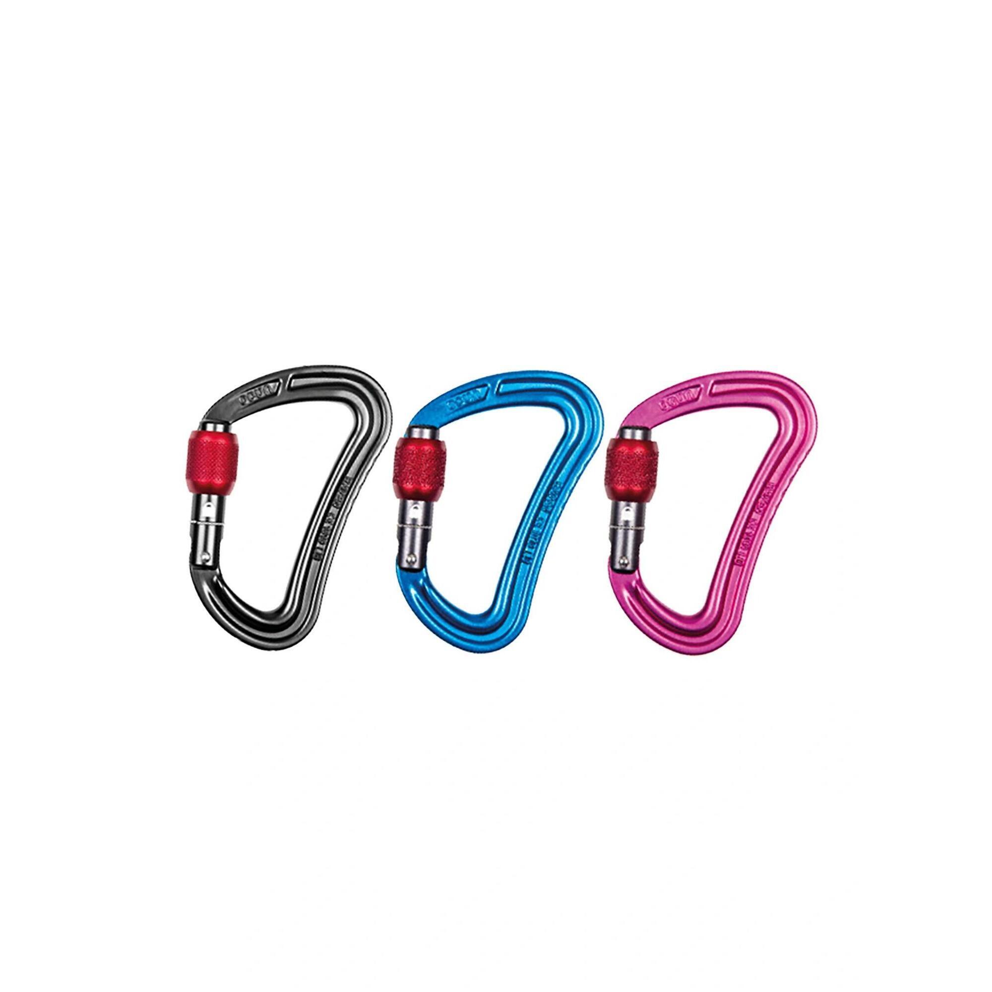 Karabinki Ocun Raven Screw 3-pack - red/blue/green