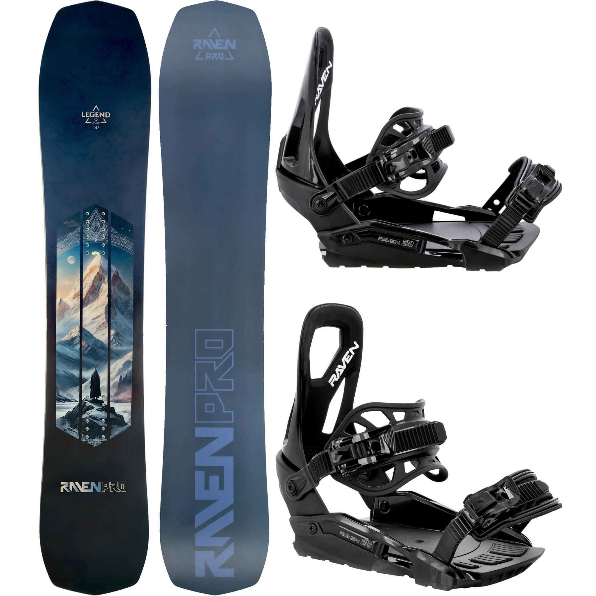 Zestaw Deska snowboardowa Raven PRO Legend + Wiązania Raven s230