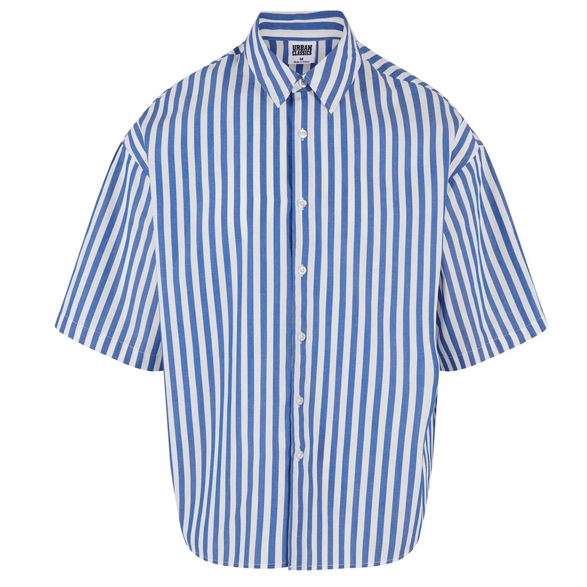 Koszula Męska W Paski Z Krótkim Rękawem Lato