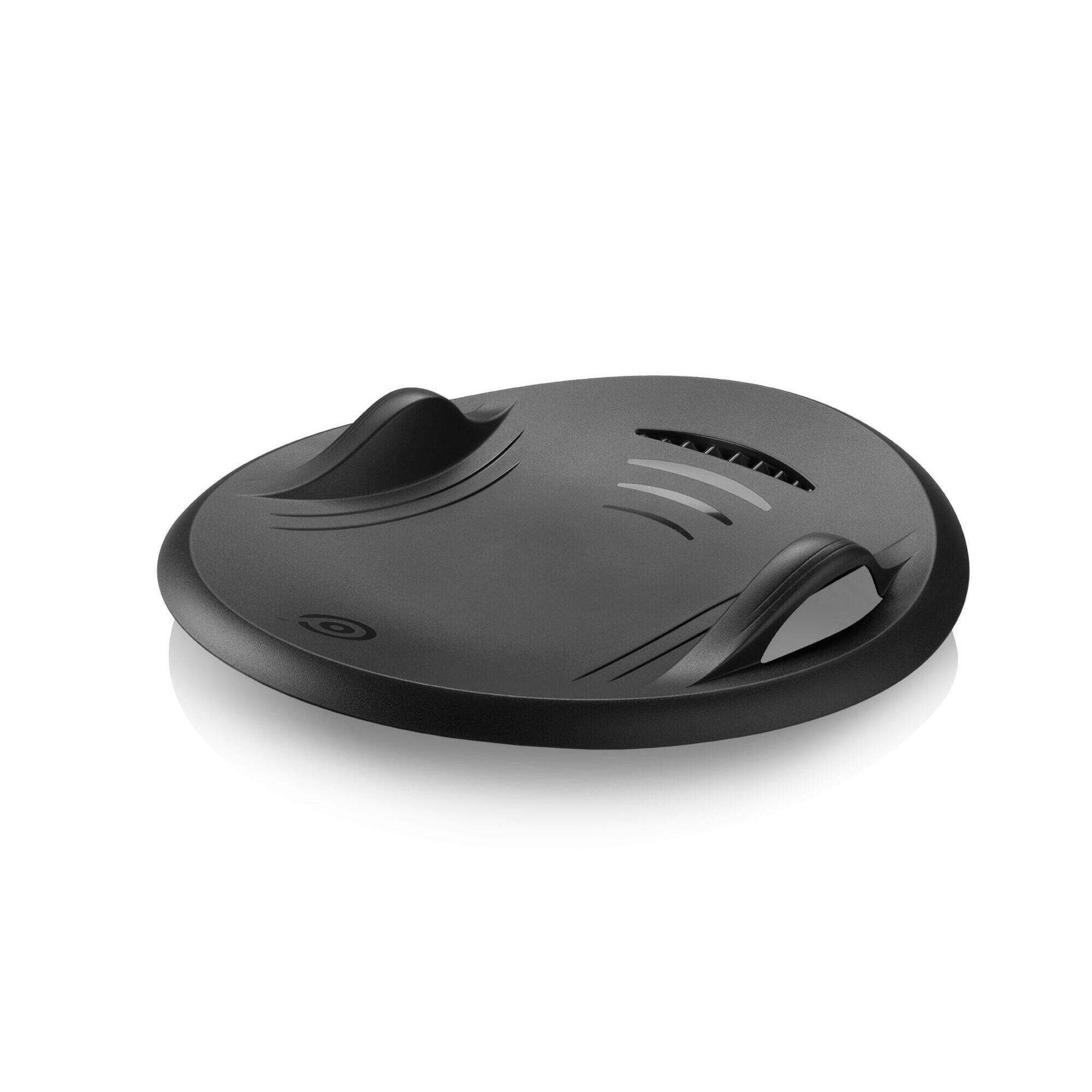 Zestaw 5 czarnych sanek z podstawkami i uchwytami, średnica 70 cm