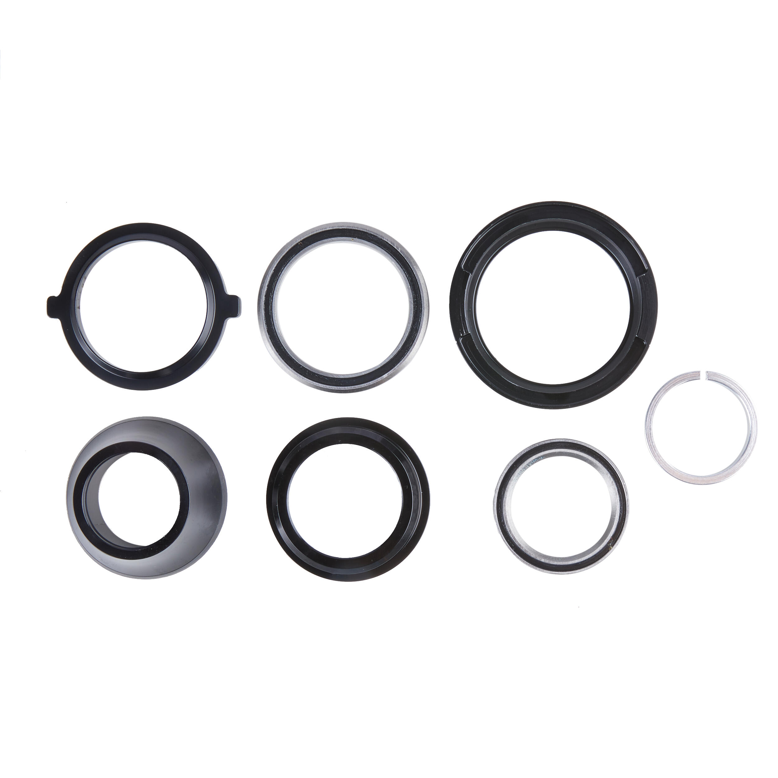 Stery rowerowe Btwin pół-zintegrowane 1,5"/1"1/8 stożkowe