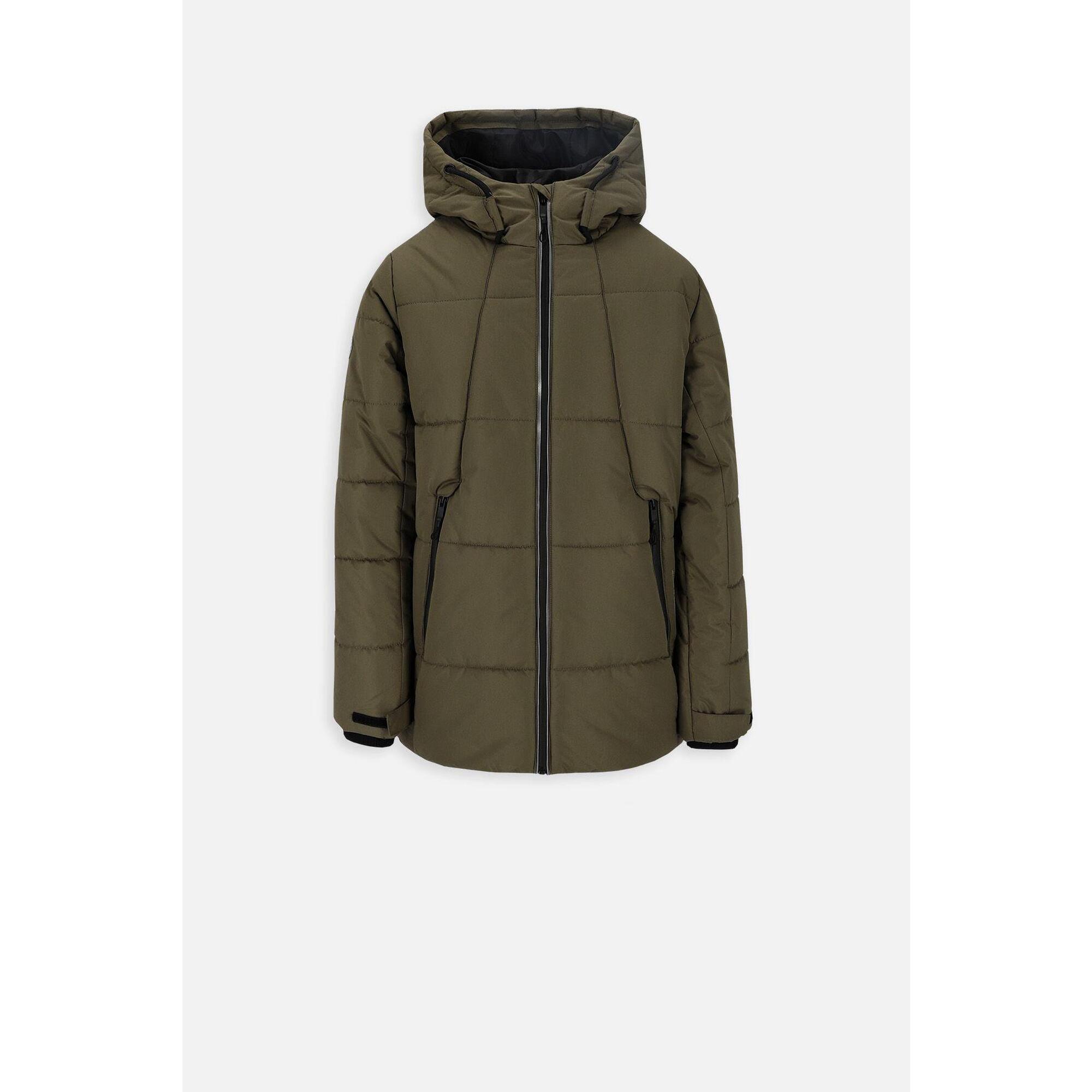 Kurtka turystyczna dziewczęca ciepła Lemon Explore ZL3 khaki