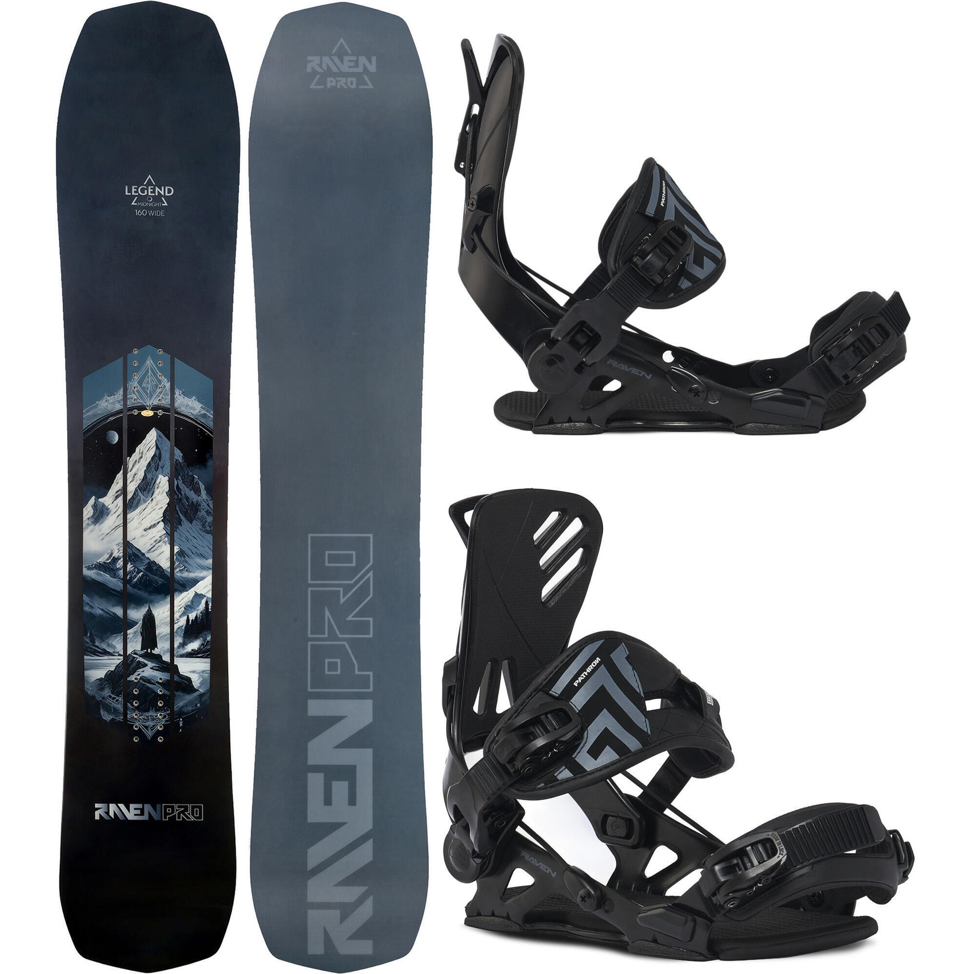 Zestaw Deska snowboardowa Raven PRO Legend + wiązania Raven PRO GT ALU