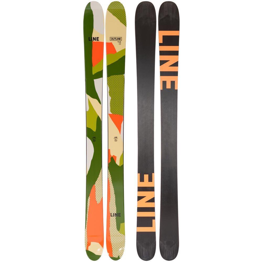 Sporty zimowe Narty Freeride Line Outline Narty Freeride - 186cm - Zielony