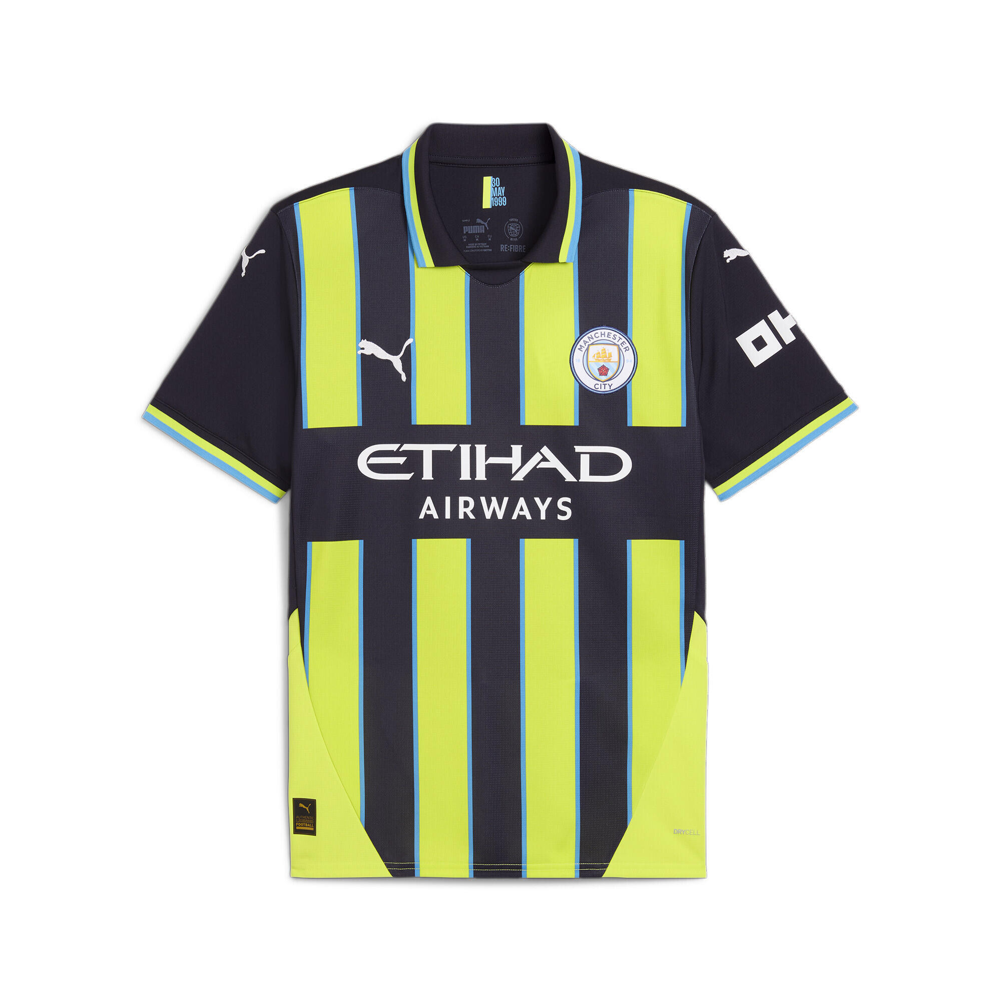 Męska koszulka wyjazdowa Manchester City 24/25 PUMA New Navy Yellow Glow Blue