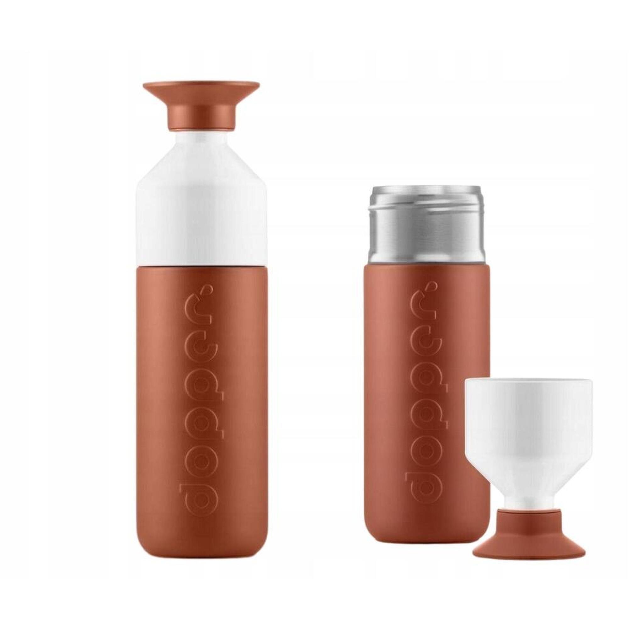 Butelka termiczna Dopper Terracotta 350 ml z kubkiem