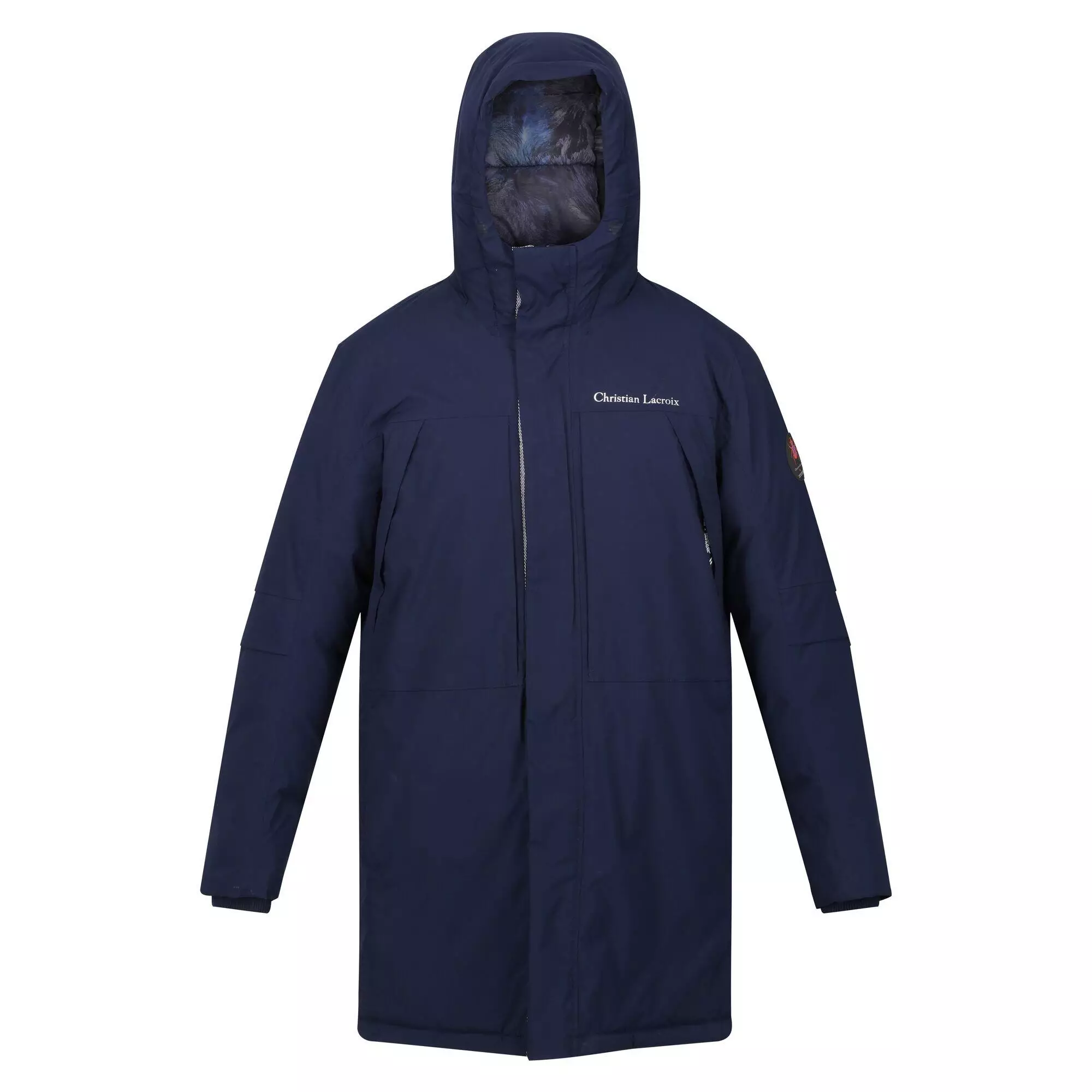 Męska Długa Wodoodporna Kurtka Z Podszewką Christian Lacroix