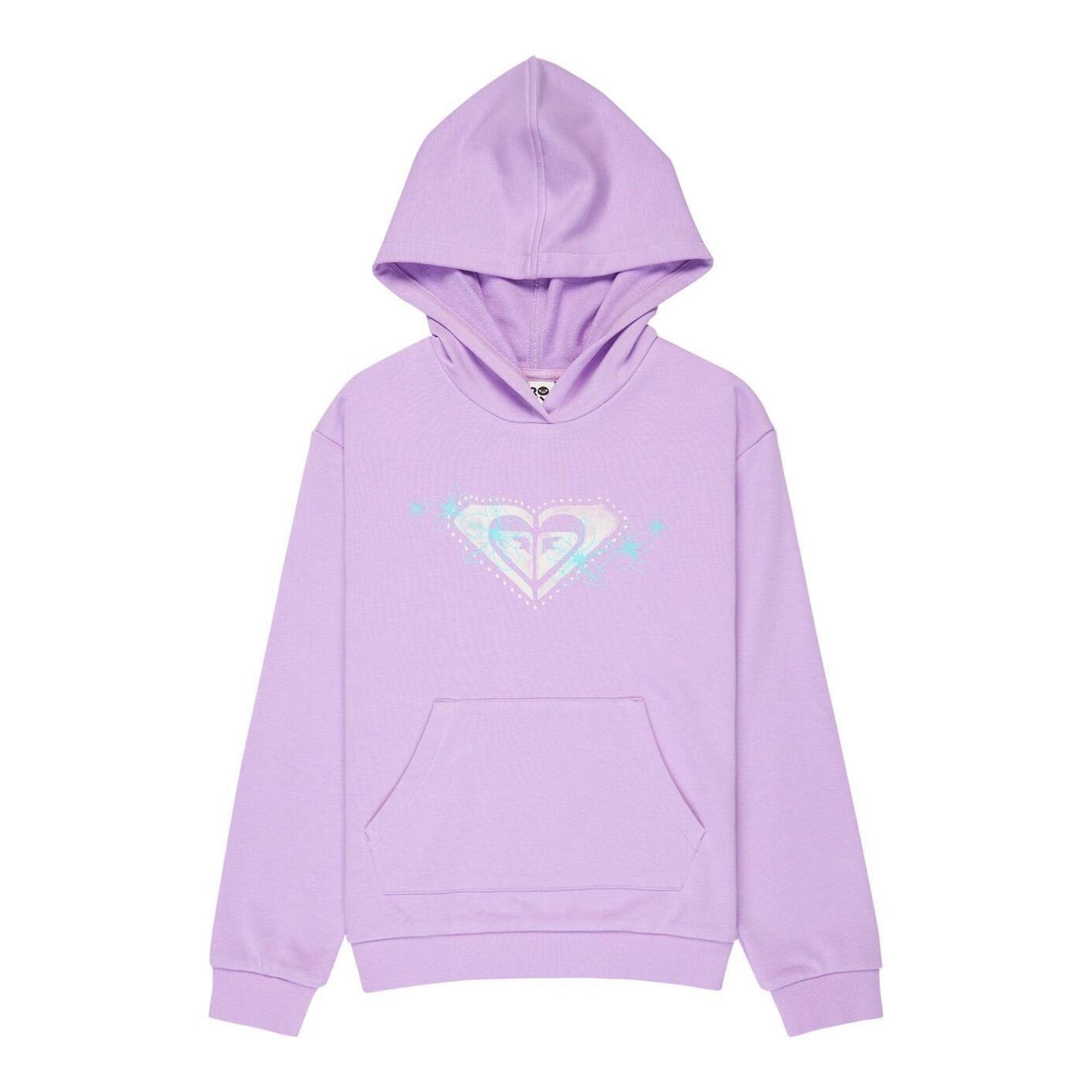 Bluza z kapturem dla Dziewczynki SURF FEELING TERRY Fioletowy