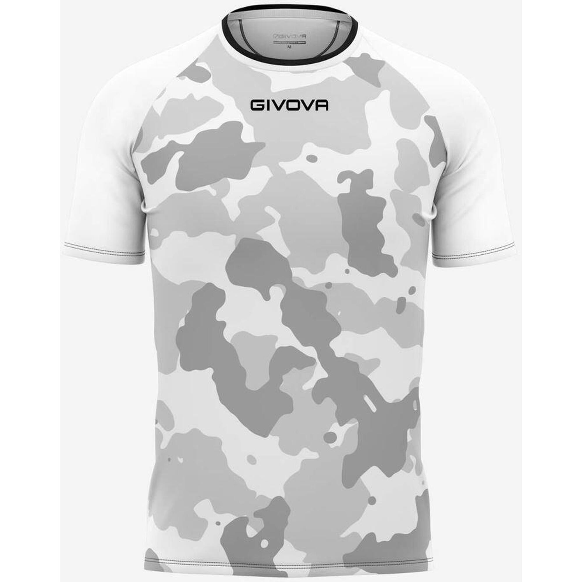 T-shirt Givova Army męski XL - Bawełna biała i szara