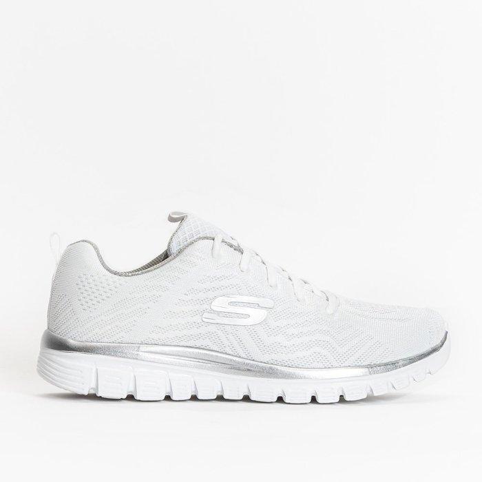 Buty na co dzień na trening damskie SKECHERS GRACEFUL GET CONECTED siateczka