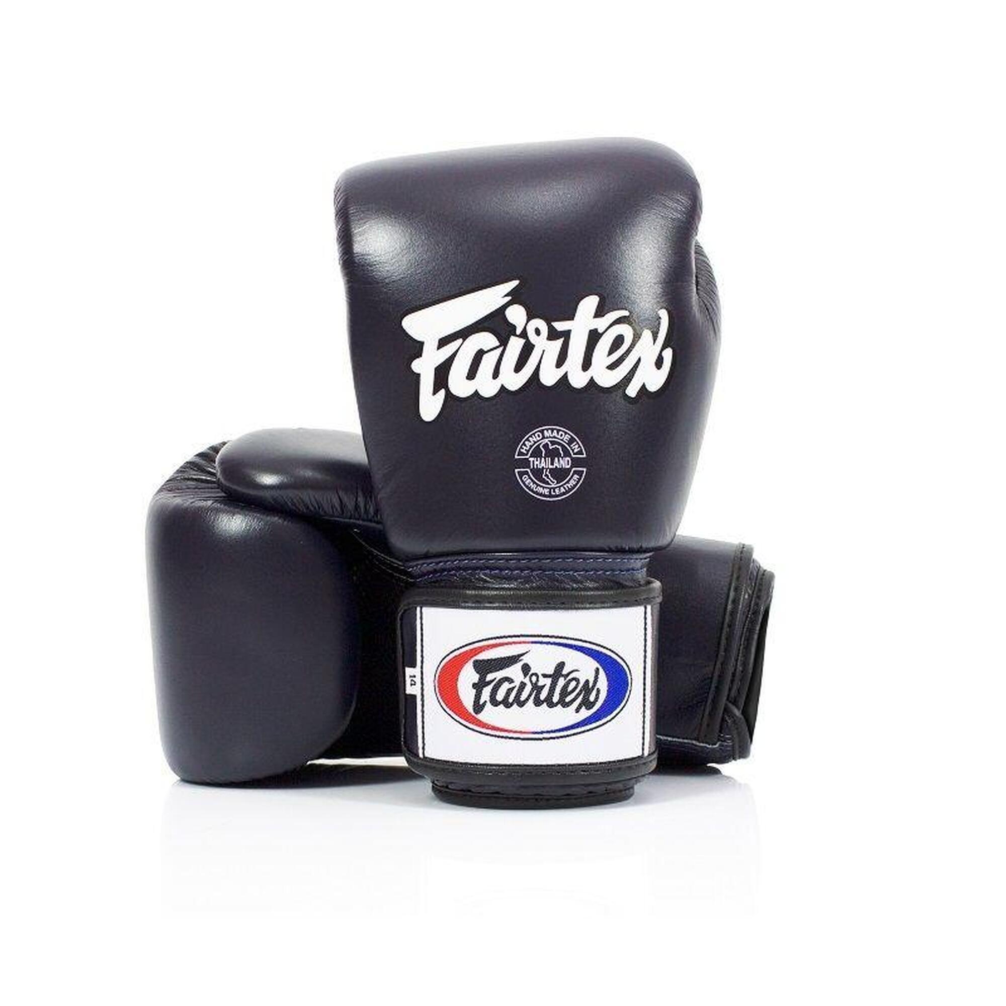 Fairtex Rękawice Bokserskie ze skóry naturalnej BGV1 Niebieski