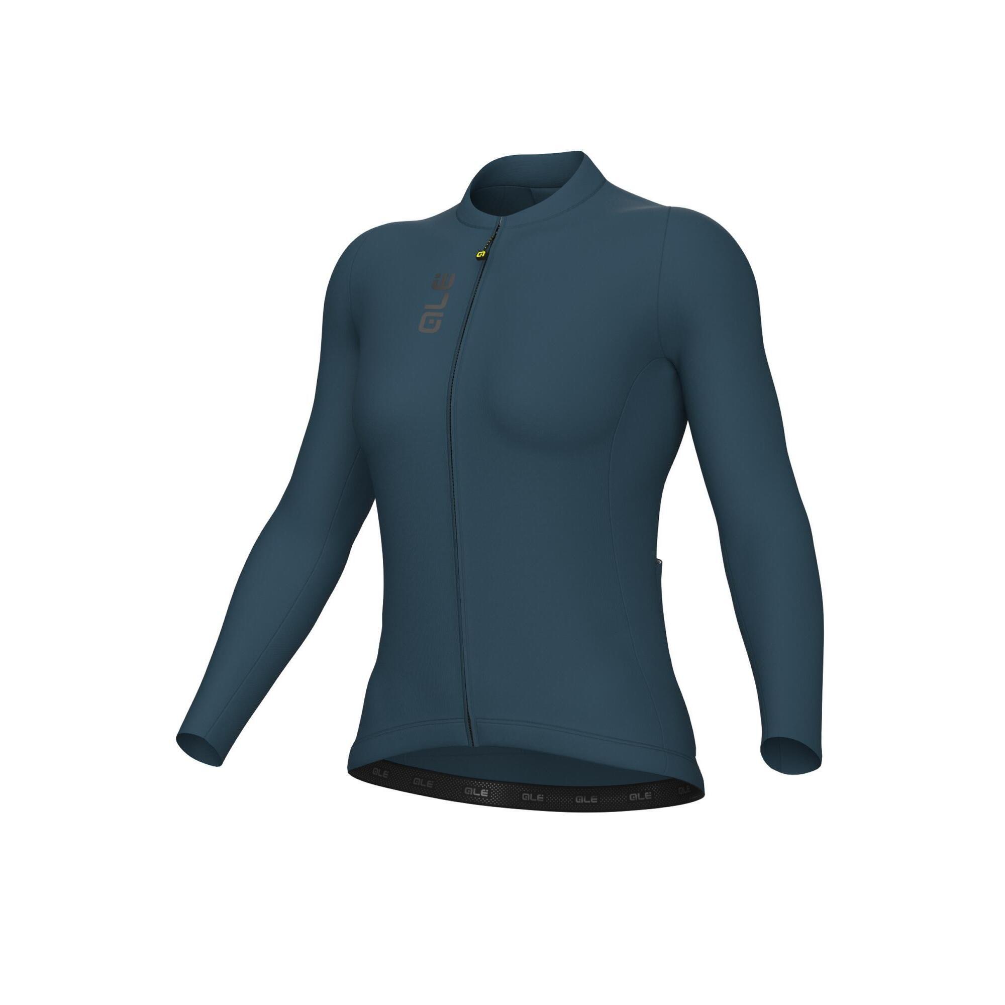 Koszulka rowerowa damska Alé Cycling Solid Color Block 2.0 LS