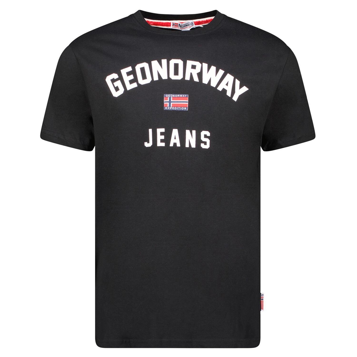 T-Shirt Geographical Norway JASSIER MEN 254 czarny męska (SY1361H/GN-Black)