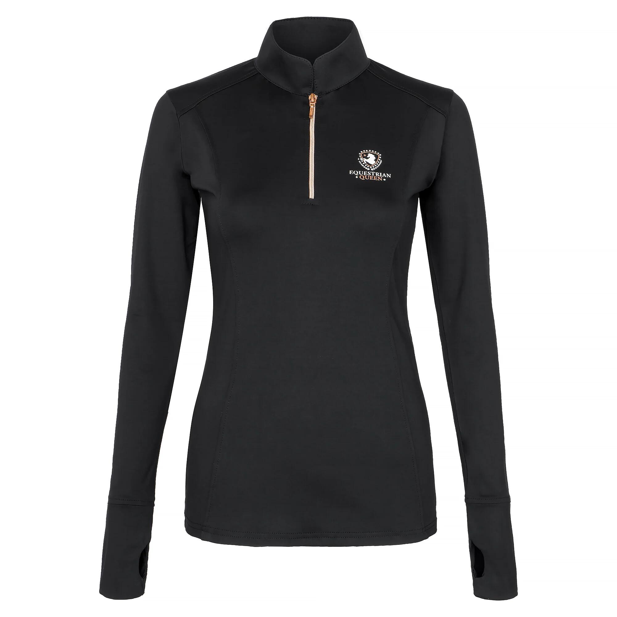 Koszulka jeździecka damska EQUESTRIAN QUEEN Bailey z długim rękawem