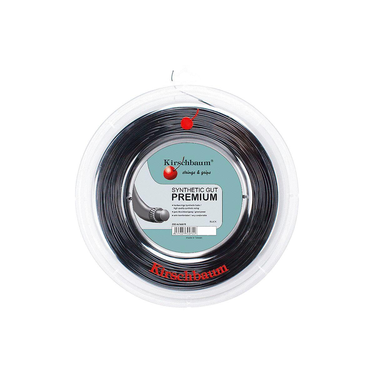 Naciąg do tenisa Kirschbaum Synthetic Gut Premium Black 1,25 mm 200 m
