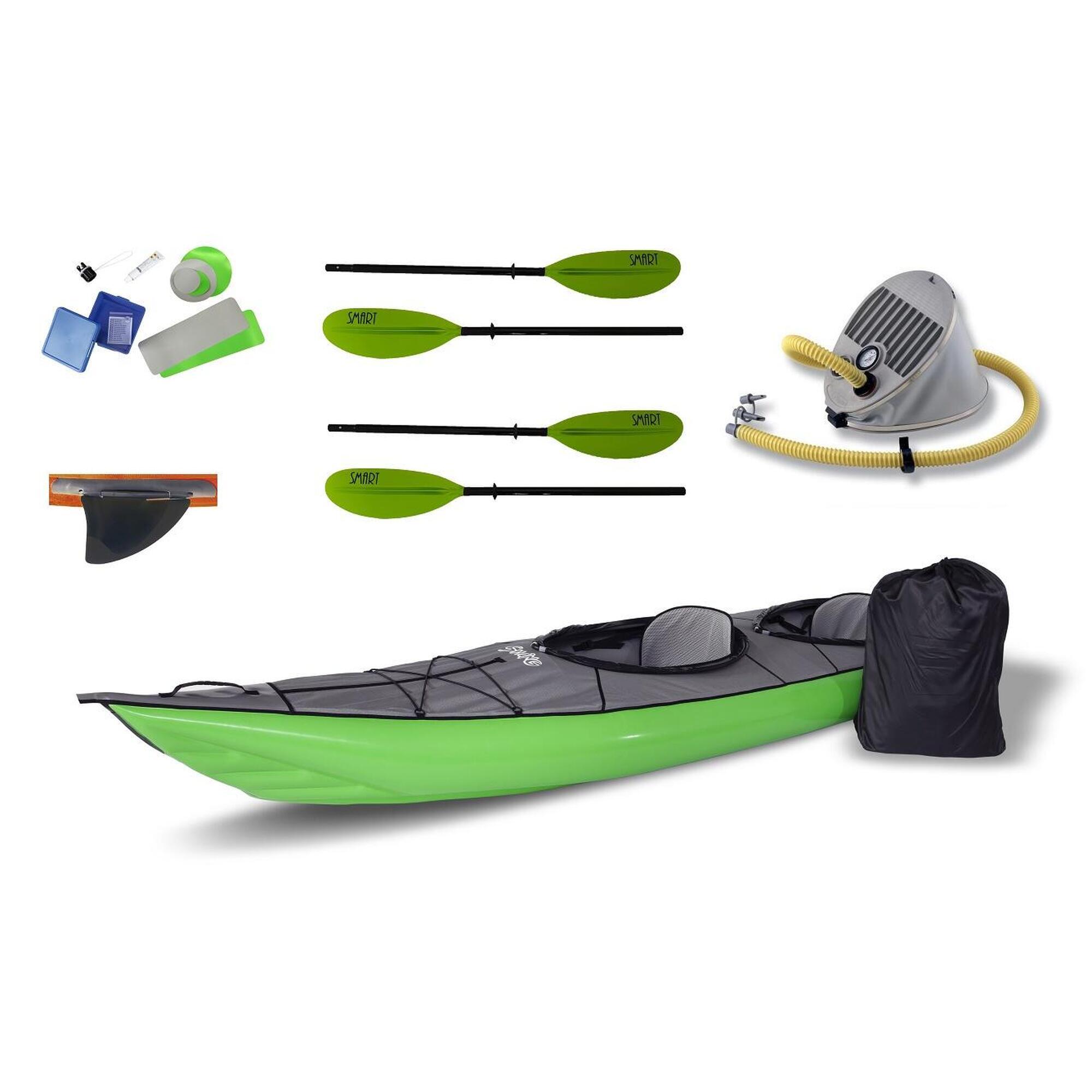 Kajak dwuosobowy pompowany do pływania Gumotex Swing 2 zestaw