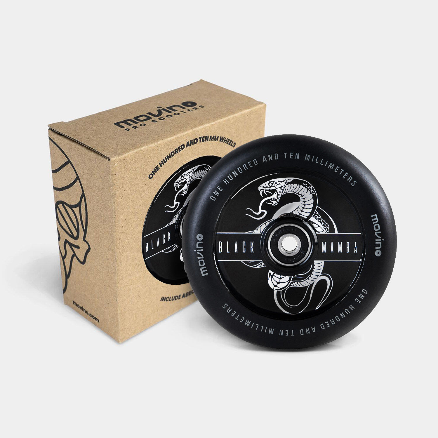 Kółka do hulajnogi wyczynowej dla dzieci Movino Black Mamba Stunt Wheels 88A 110