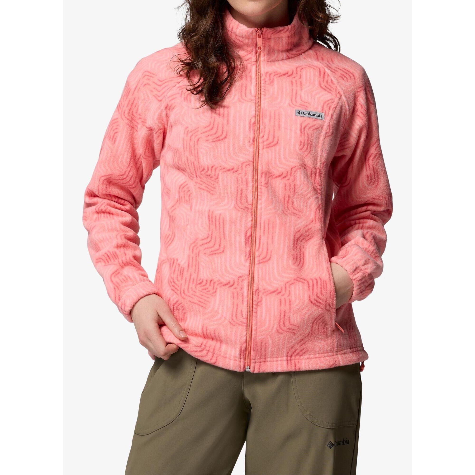 Bluza damska bez kaptura Columbia Benton Springs Printed Full Zip