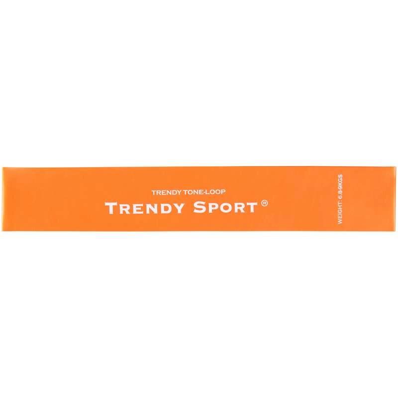 Guma pętla do wzmacniania nóg Trendy ekstra słaba pomarańczowa