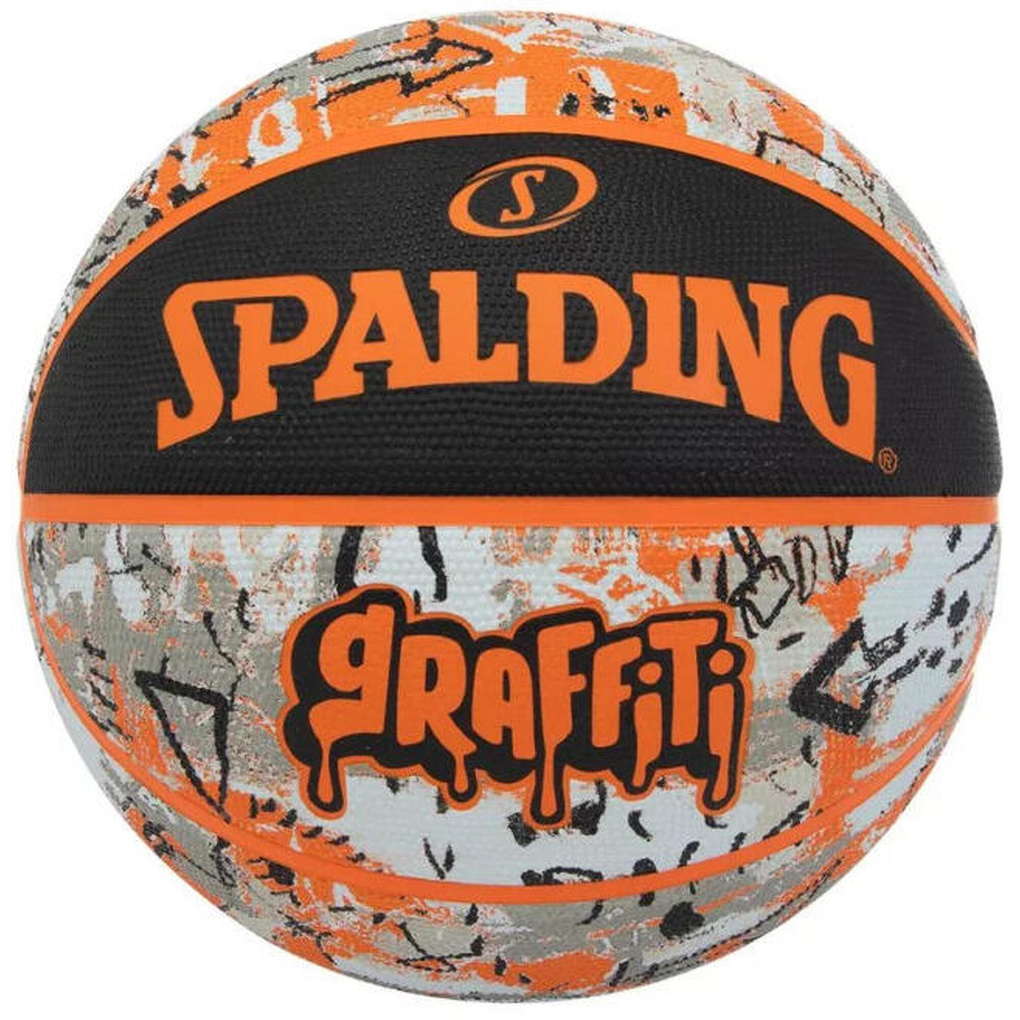 Piłka do koszykówki Spalding Orange Graffiti Rubber