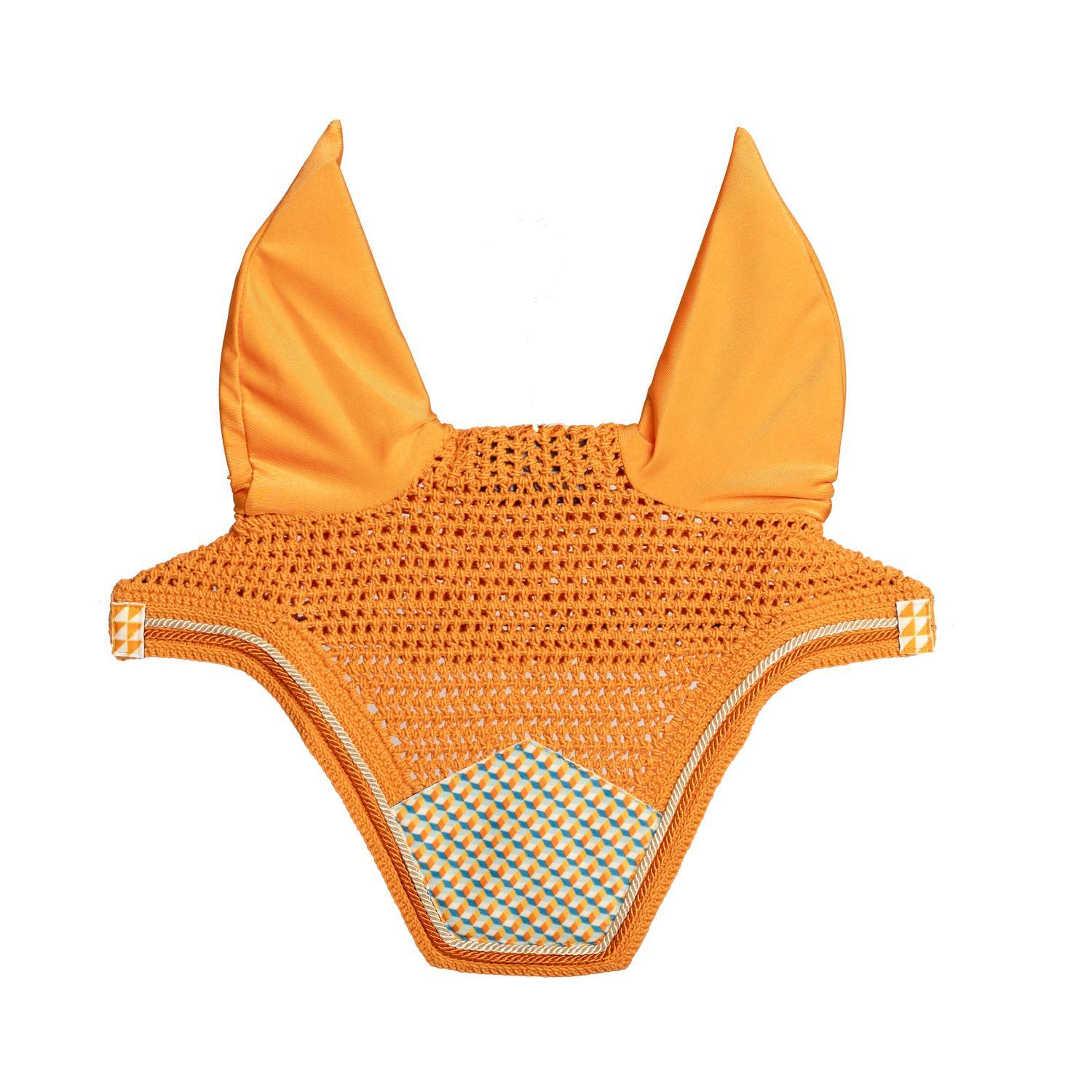 Krótka czapka dla konia z weluru z nadrukami Kentucky Horsewear Wellington