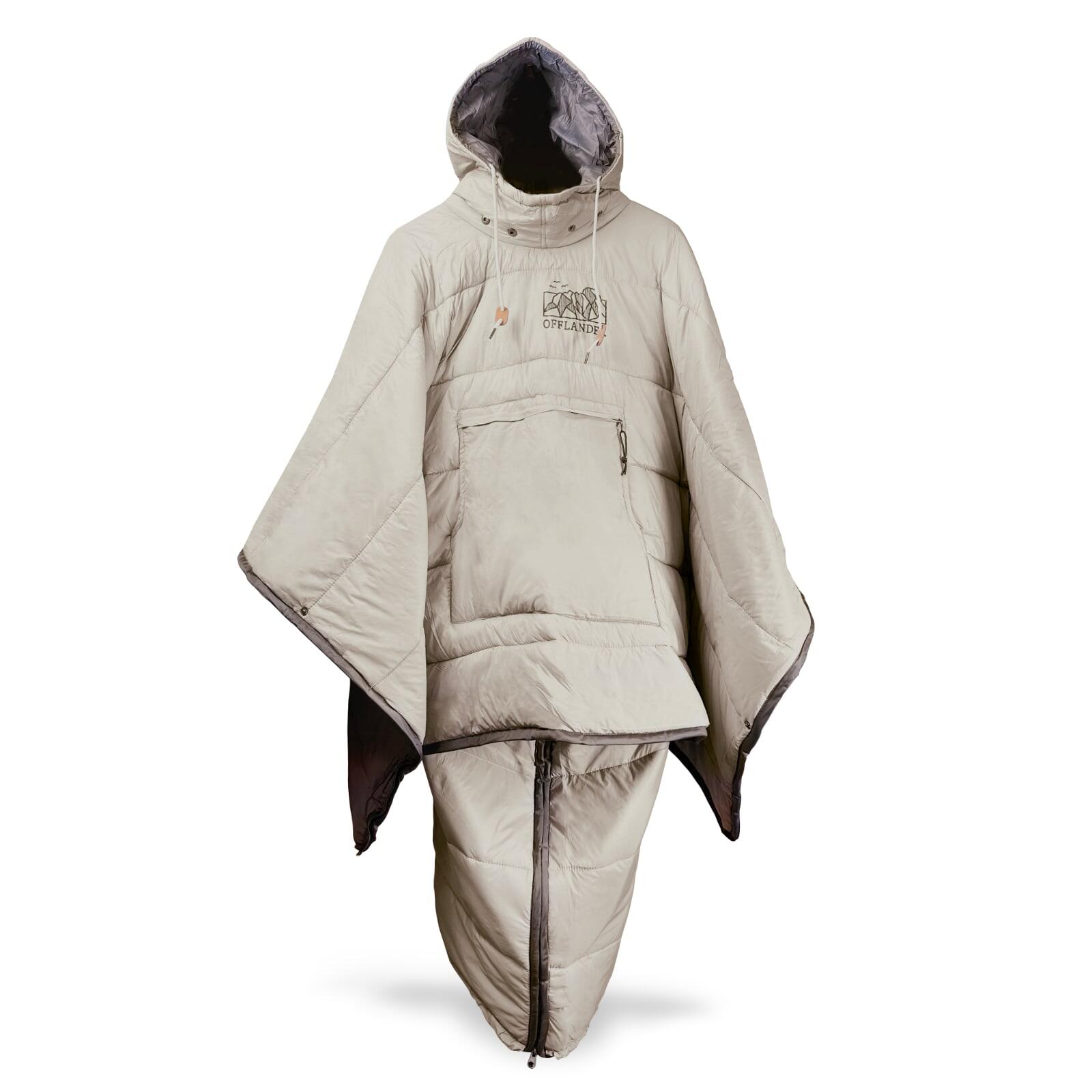 Ocieplane ponczo kempingowe Offlander khaki