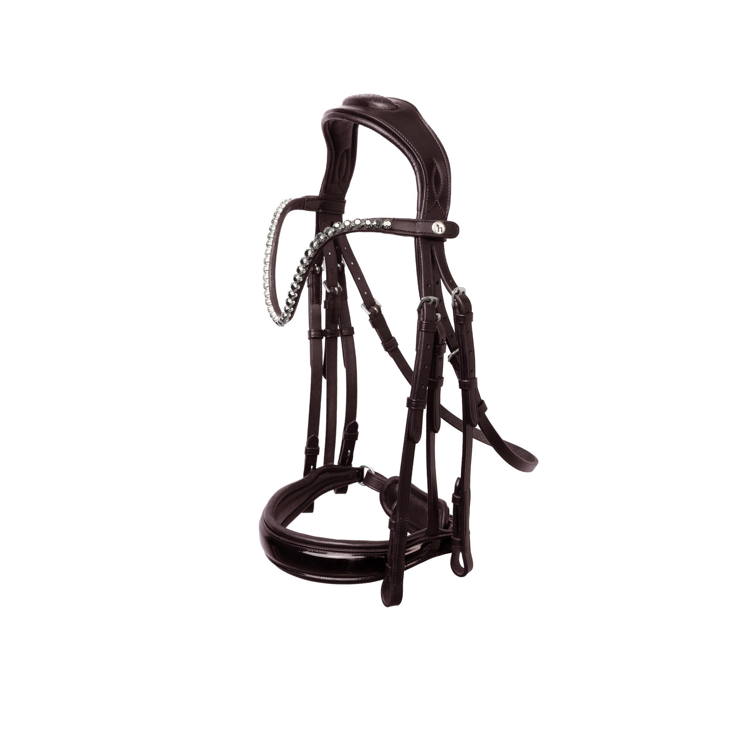 Ogłowie bezwędzidłowe dla koni Horze Glamourdale Weymouth