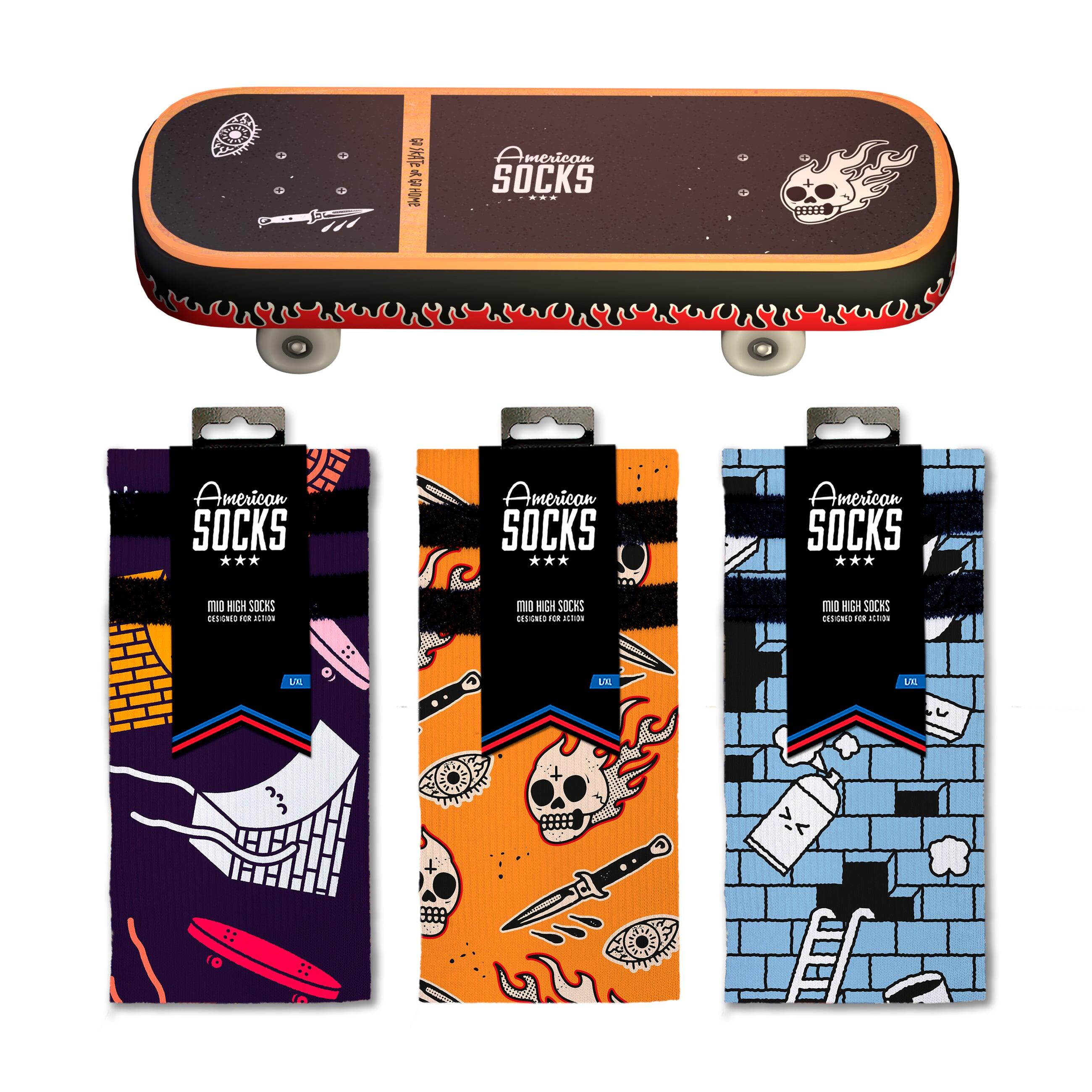 Skarpetki American Socks Skateboard Zestaw Prezentowy