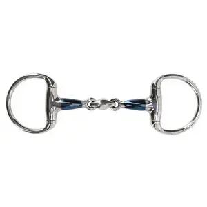 Wędzidło oliwkowe dla konia z podwójnymi łamańcami QHP