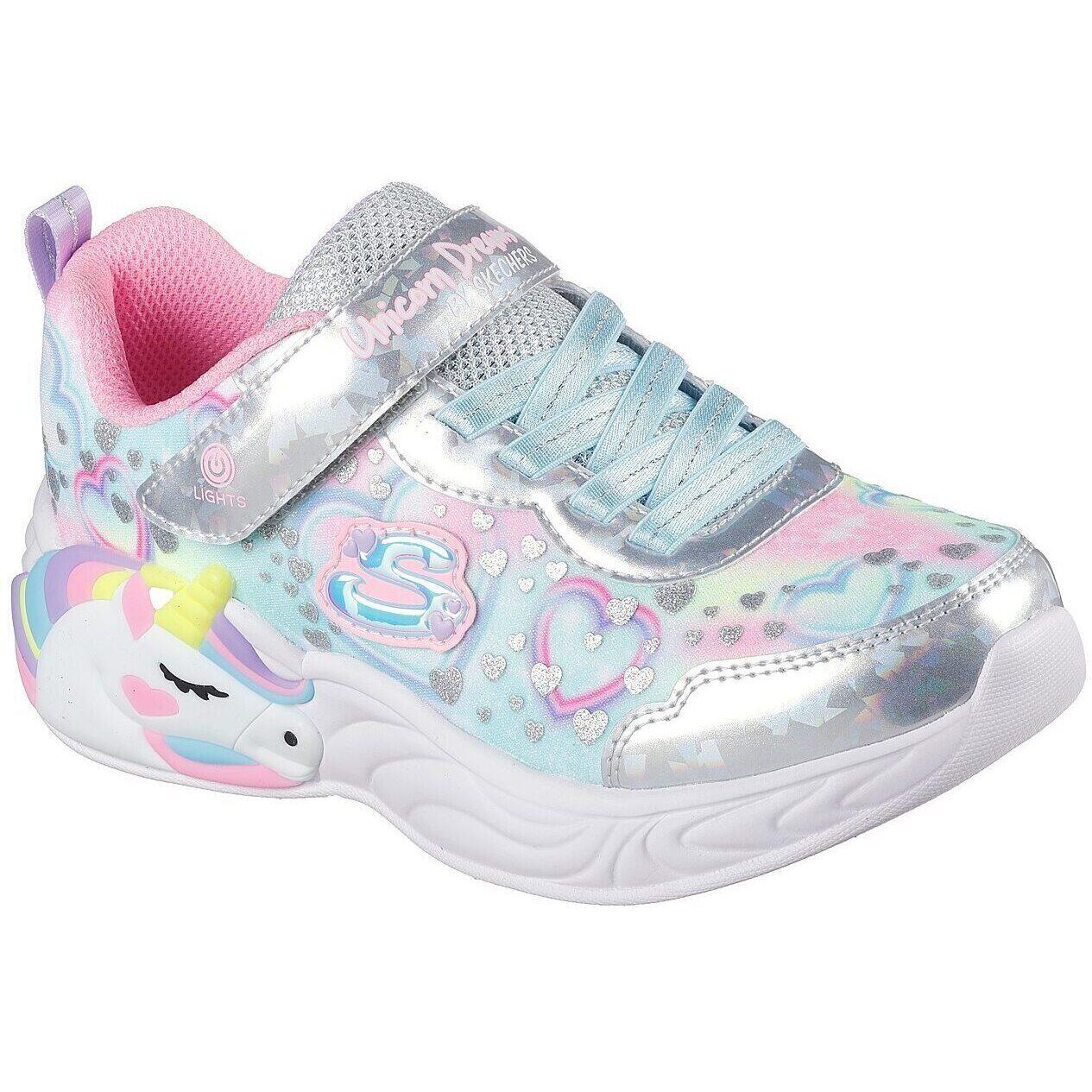 Buty sportowe dla dzieci Skechers S Lights unicorn Dreams hear