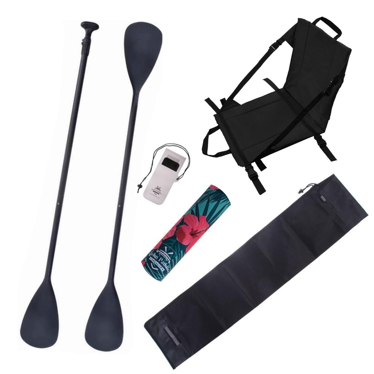 Zestaw John Paddle V2 + Siedzisko + pokrowiec + odbijacz Flowers + etui