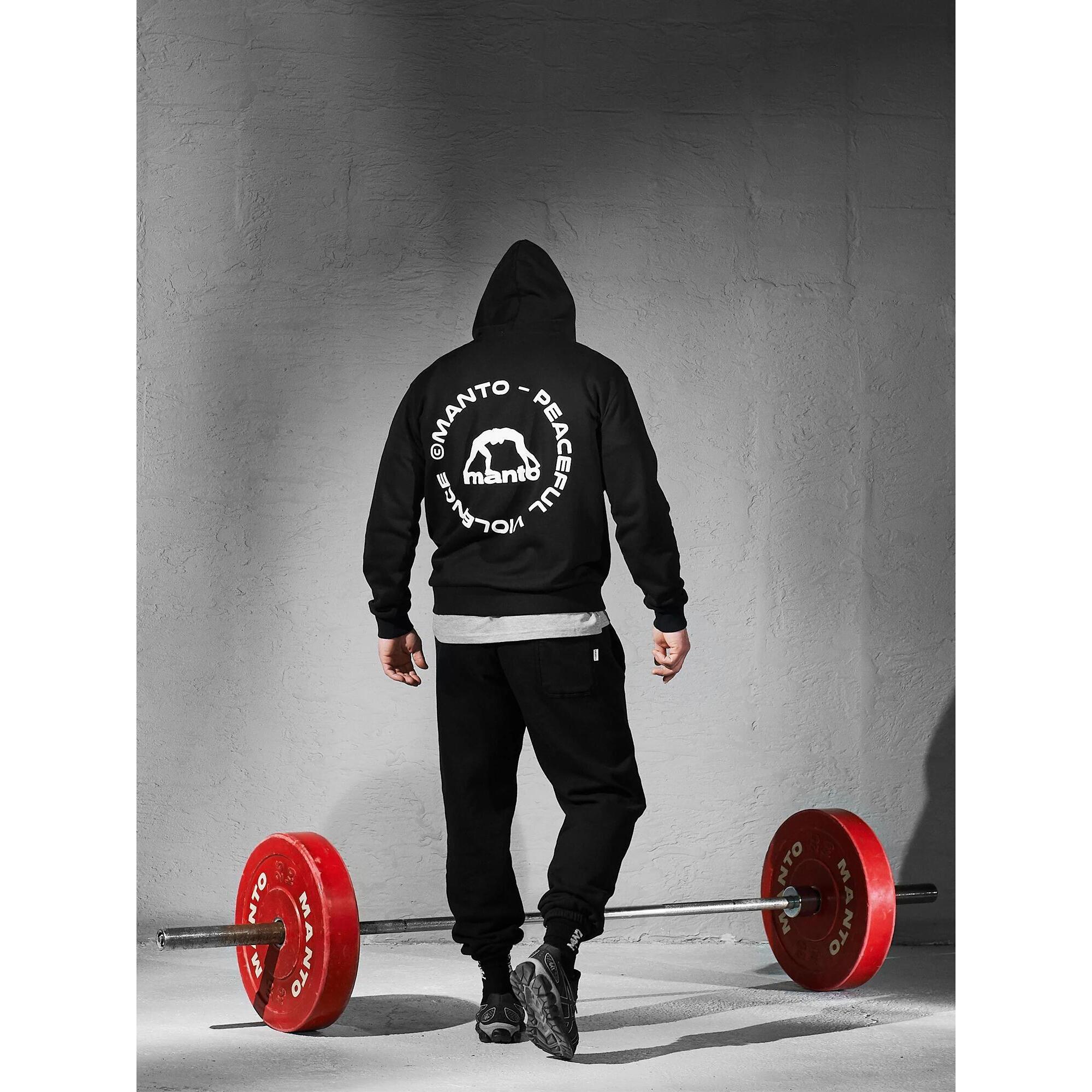 MANTO bluza z kapturem LABEL 25 REGULAR czarna