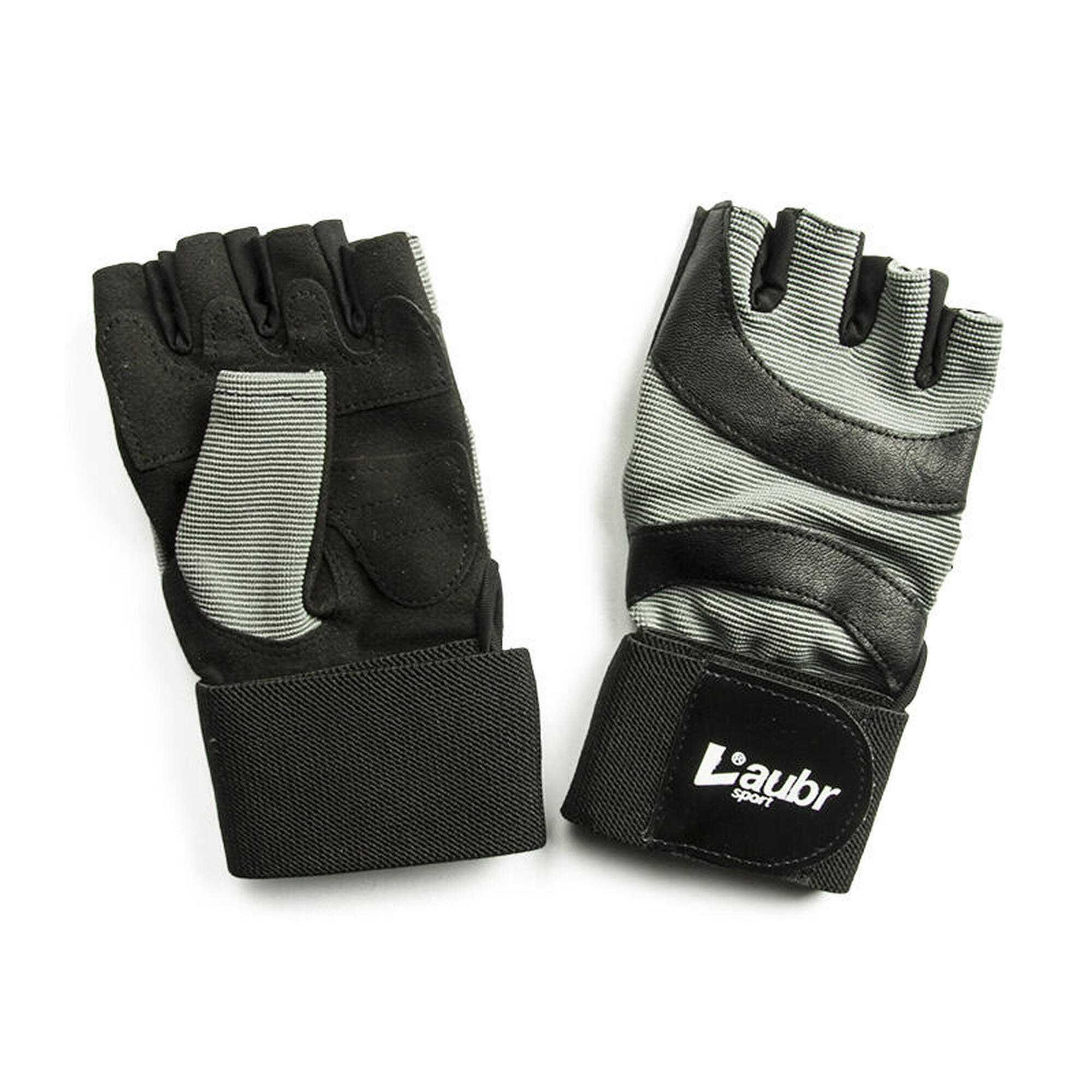 Fitness Gloves skórzane rękawice z wyściółką, czarne