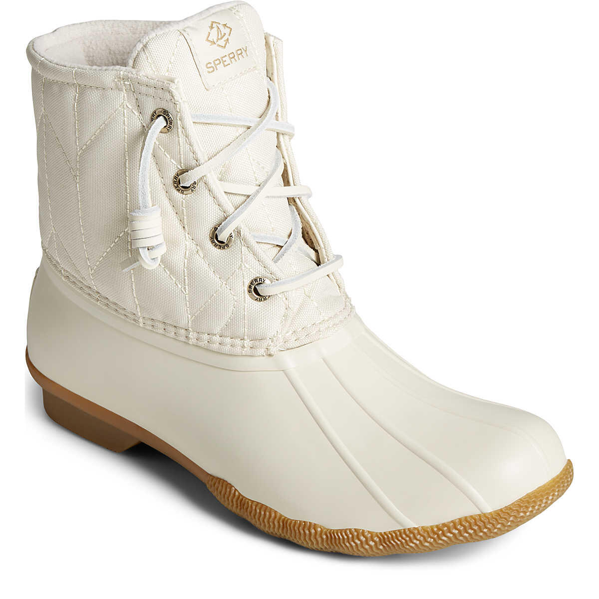 SPERRY Damskie SeaCycled™ Saltwater Duck Boot — Ivory, rozmiar 4
