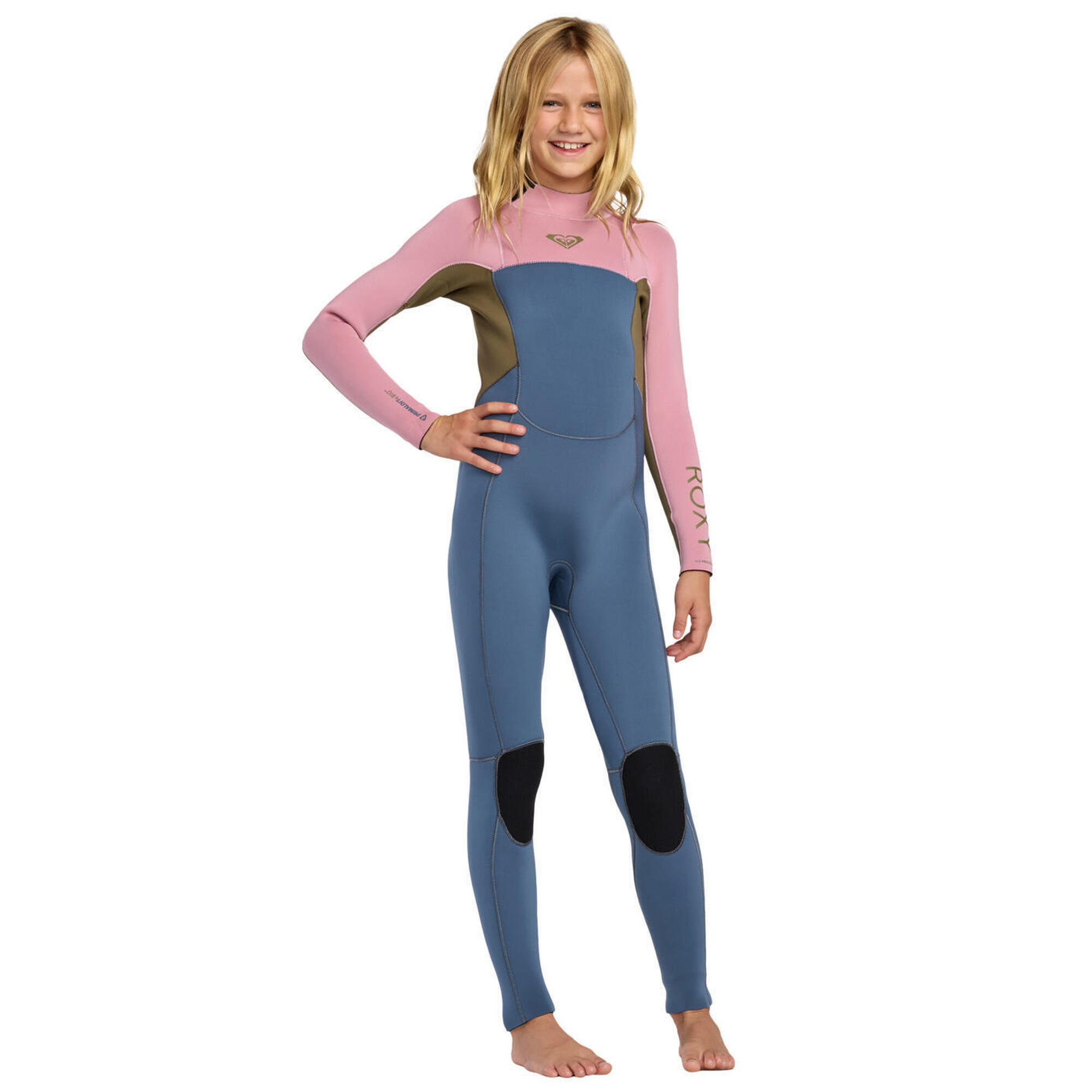 Pianka z zamkiem z tyłu dla Dziewczynki 3/2MM PROLOGUE+ Szary