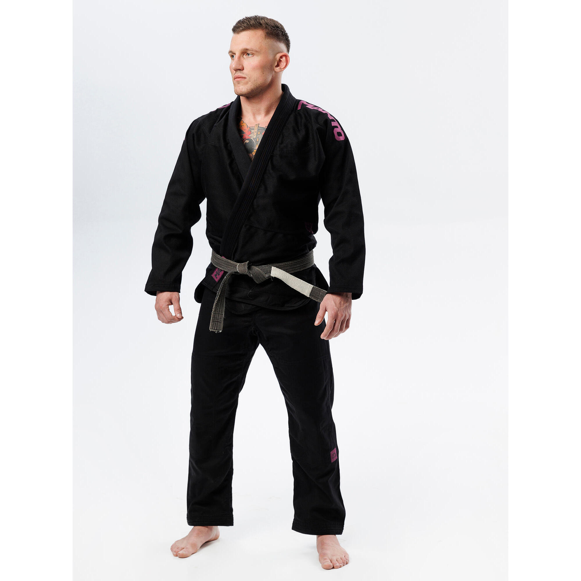 MANTO "X5" BJJ Gi czarno - purpurowe