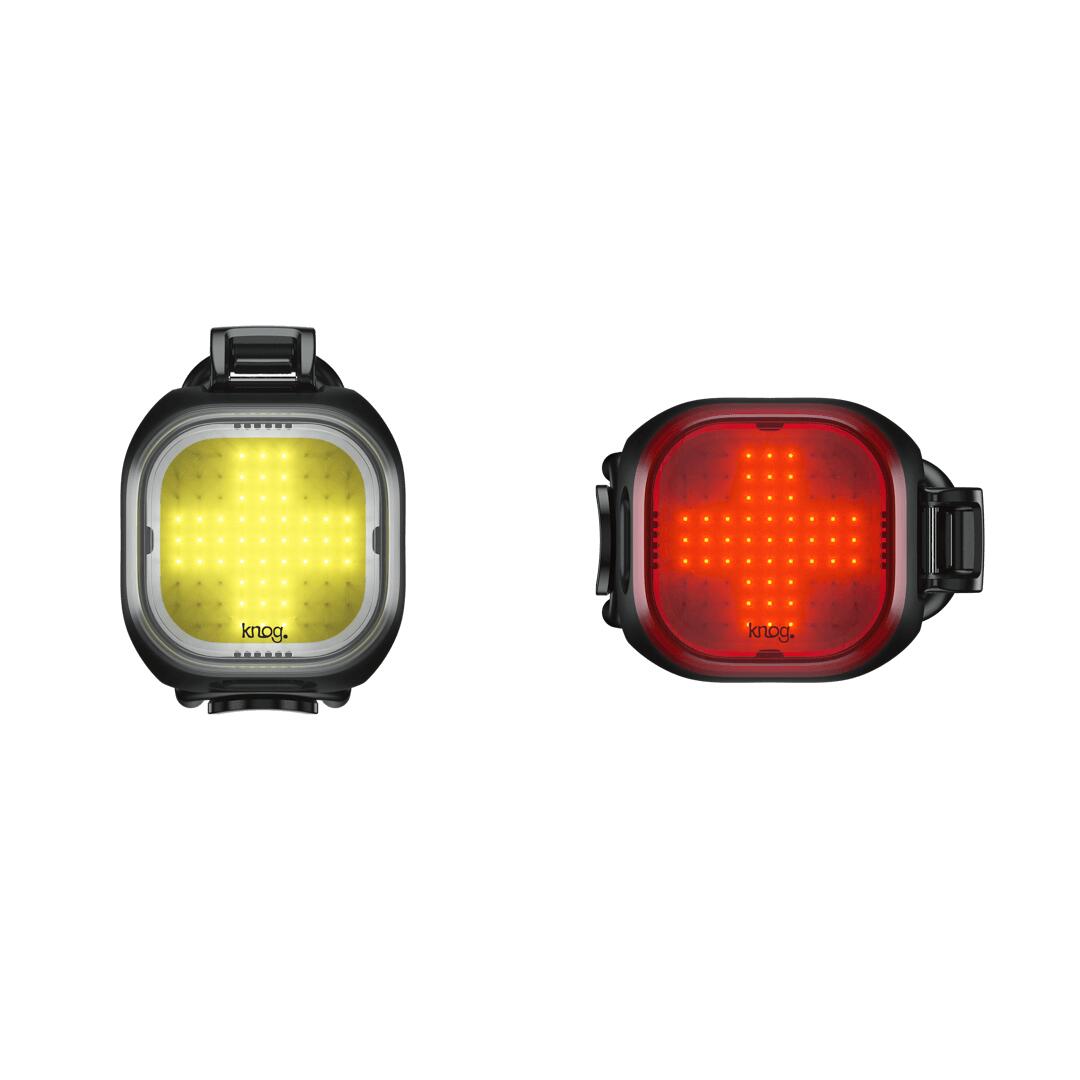 Zestaw lampek rowerowych przód + tył Knog Blinder Mini Cross Twinpack