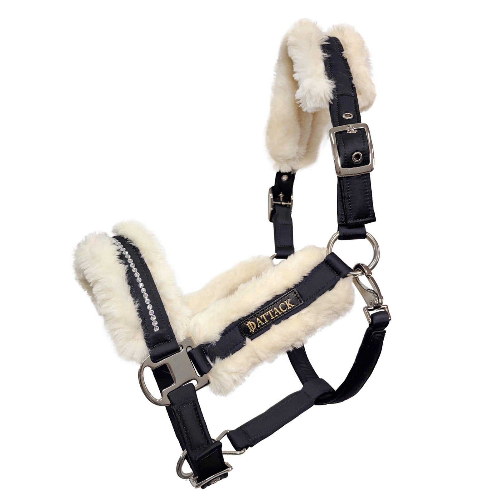 Kantar dla konia z futerkiem Onyx JD ATTACK