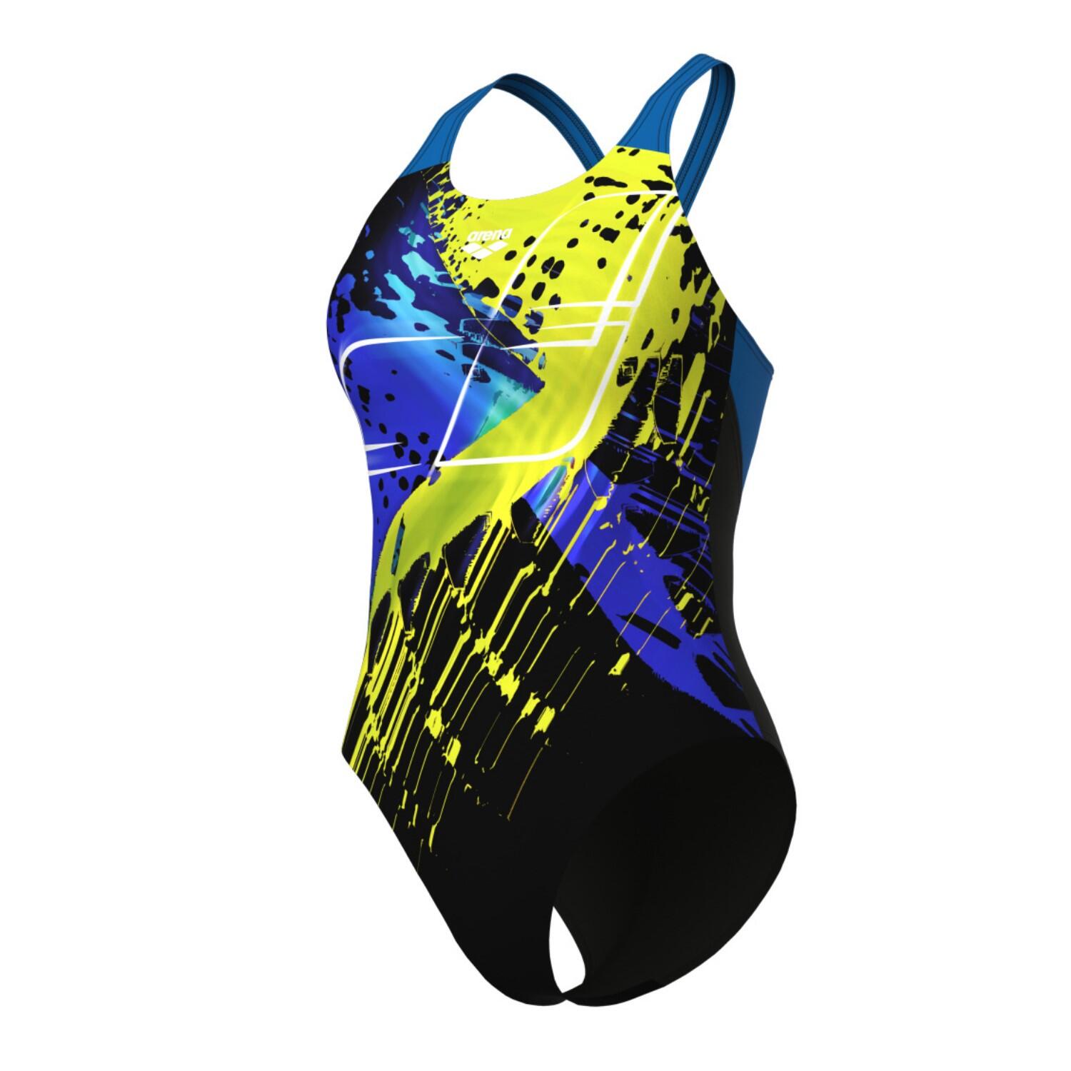 Strój kąpielowy damski jednoczęściowy treningowy basen Arena Funny Spot