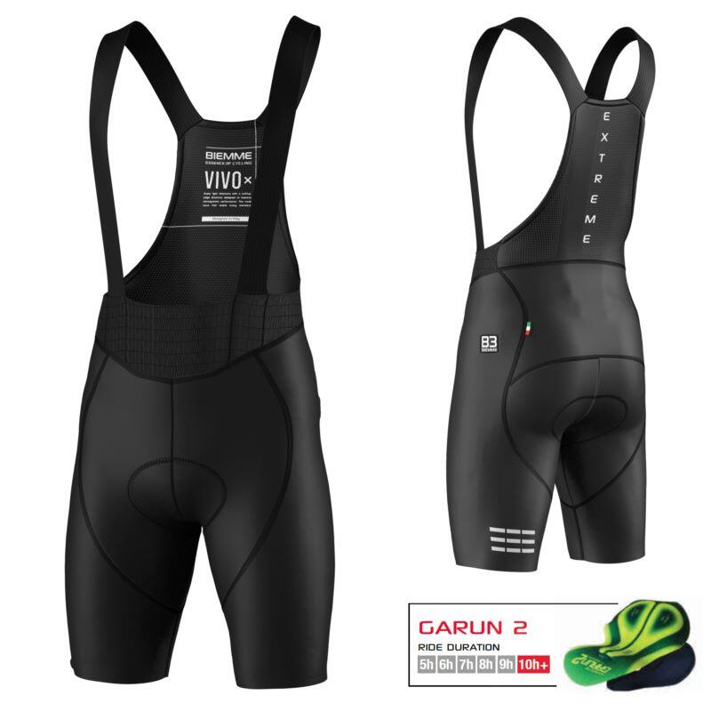 Spodenki rowerowe męskie Biemme Vivi Extreme na szelkach
