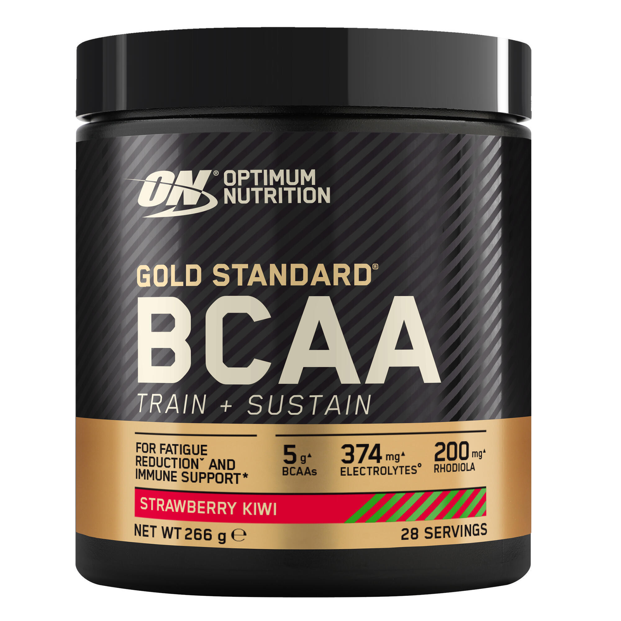 Aminokwasy BCAA Optimum Nutrition train + sustain 266 g truskawka-kiwi
