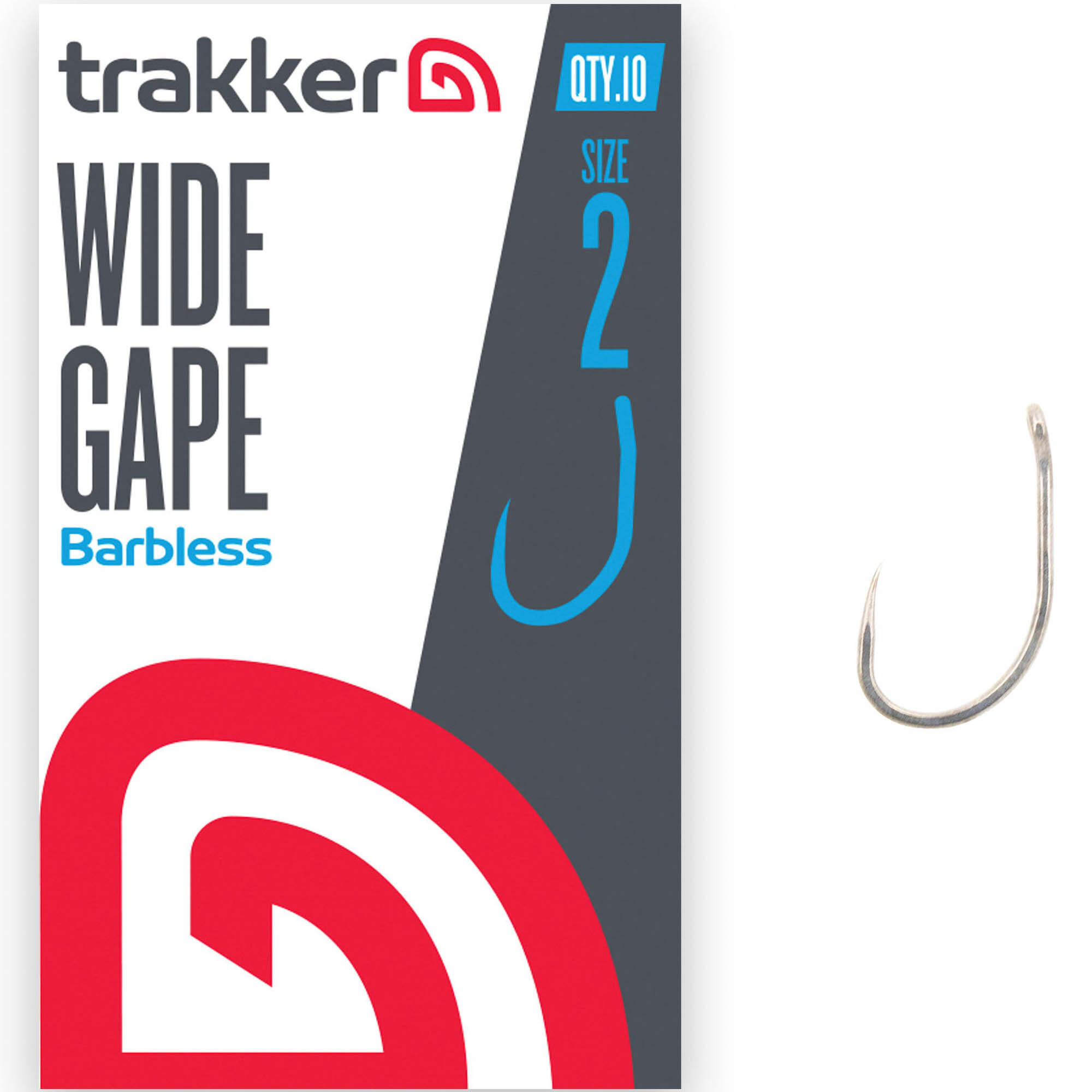 Haczyki Karpiowe Bezzadziorowe Trakker Wide Gape Hooks Barbless R. 2
