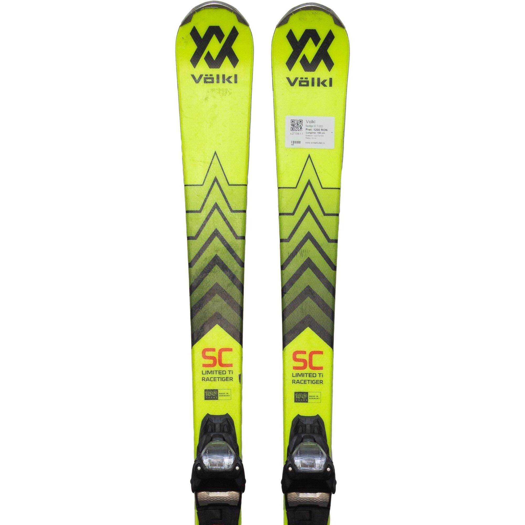 Second Life- Narty VOLKL Racetiger SC Ti 2023, 158 cm- Stan bardzo dobry