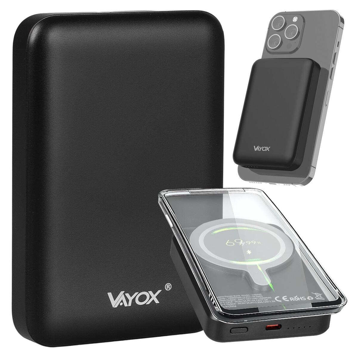 Powerbank indukcyjny z MagSafe Vayox VA0342 10000mAh 20W USB-C