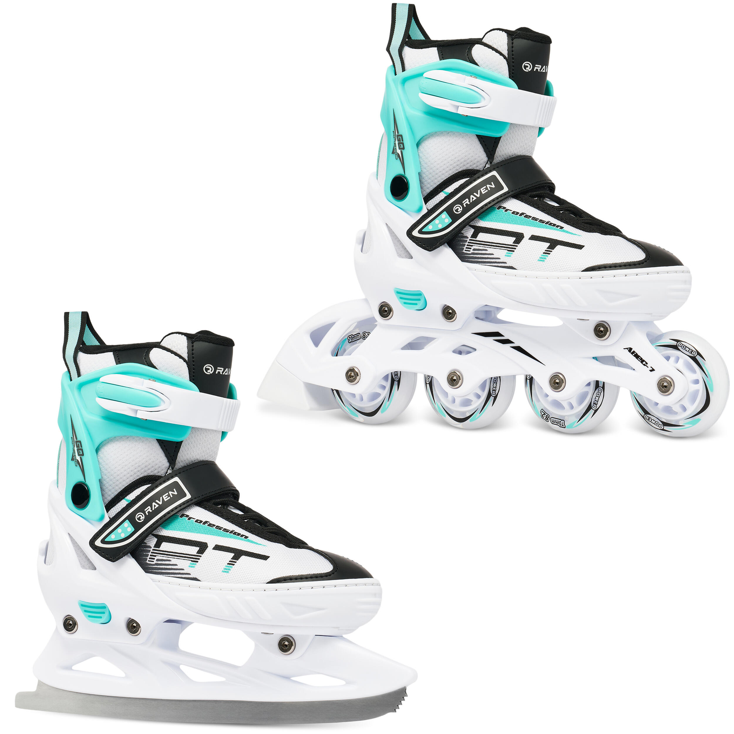Rolki Łyżwy Regulowane 2w1 RAVEN Profession