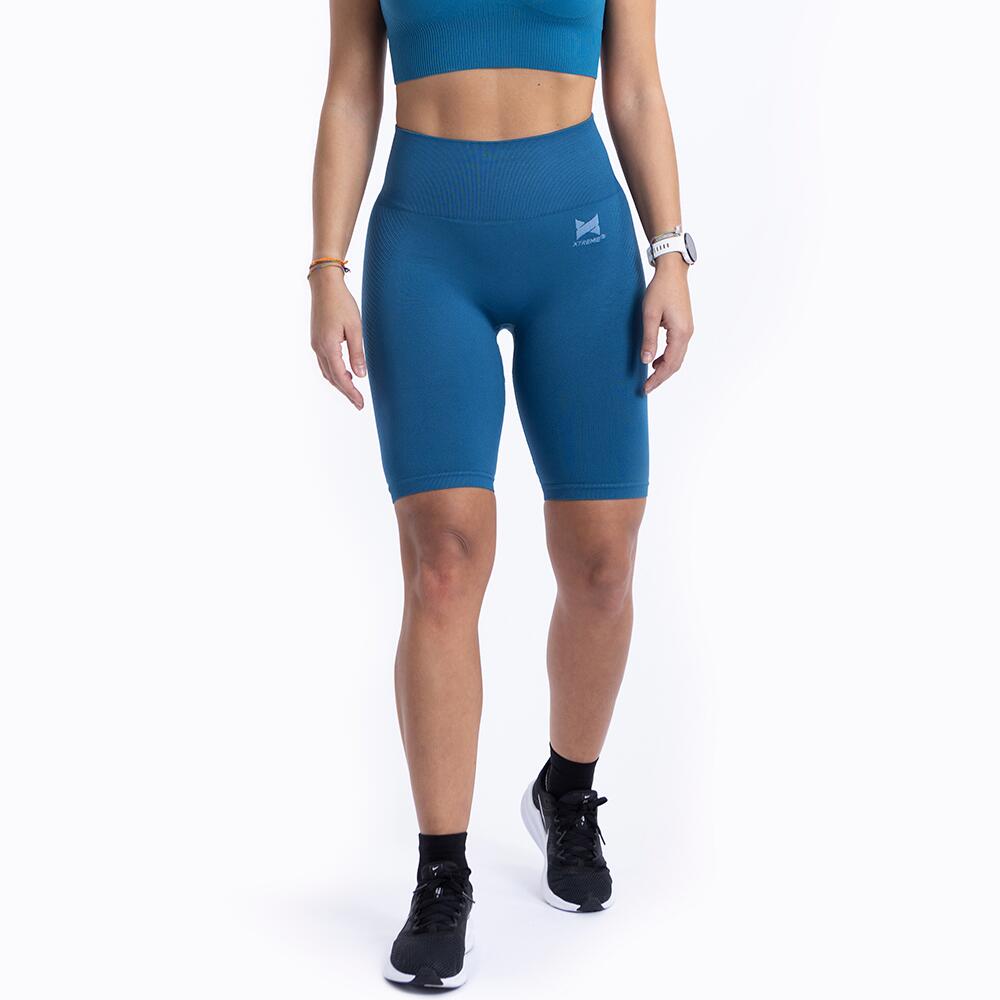 Krótkie legginsy sportowe dla kobiet Xtreme Sportswear Antracyt Niebieski