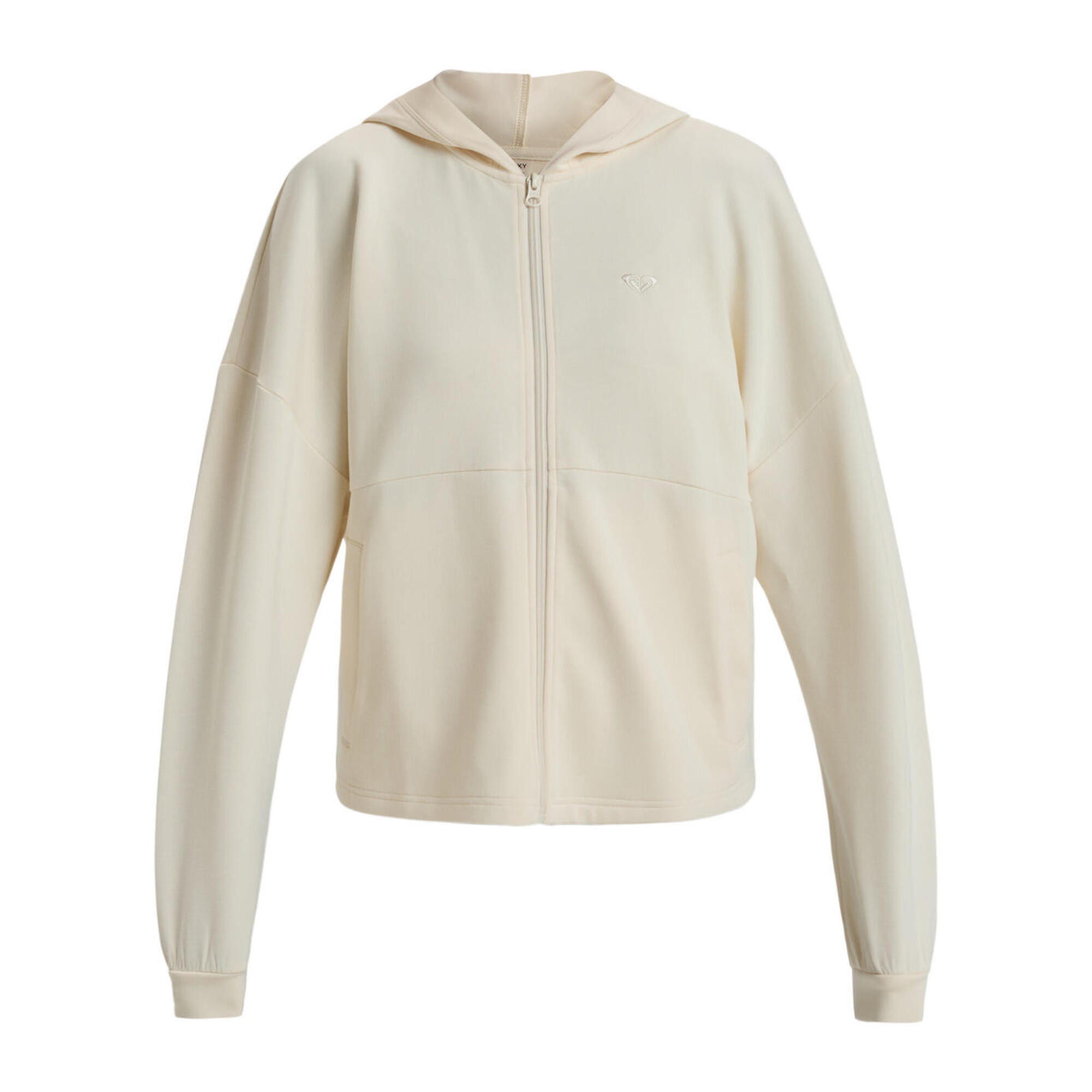 Bluza na zamek dla Kobiety RISE & VIBE SWEET Beżowy